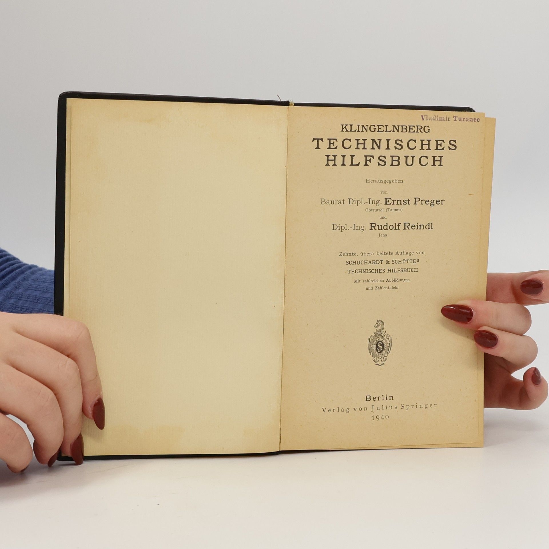 Rudolf Reindl Klingelnberg Technisches Hilfsbuch