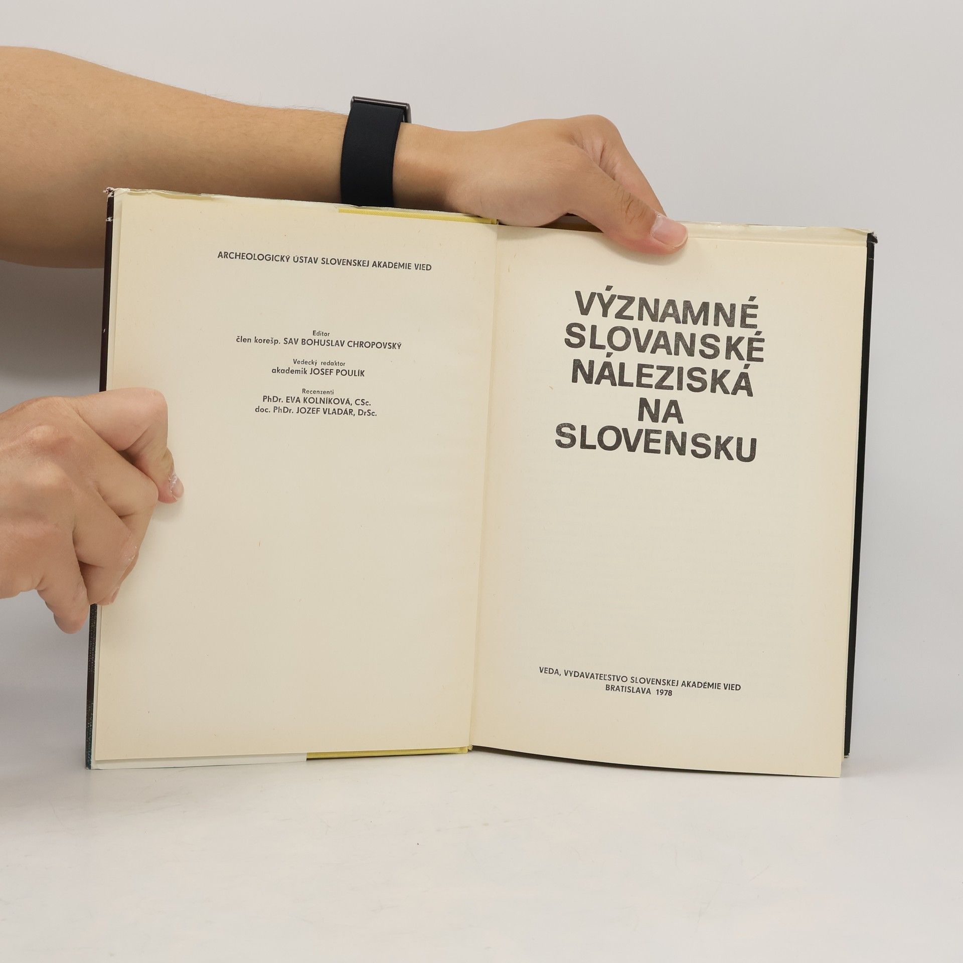 Bohuslav Chropovský Významné slovanské náleziská na Slovensku