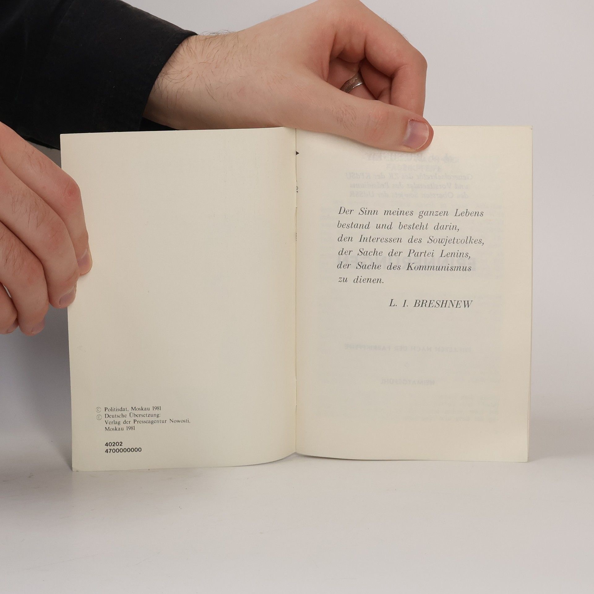 Leonid Ilʹic Breznev Erinnerungen