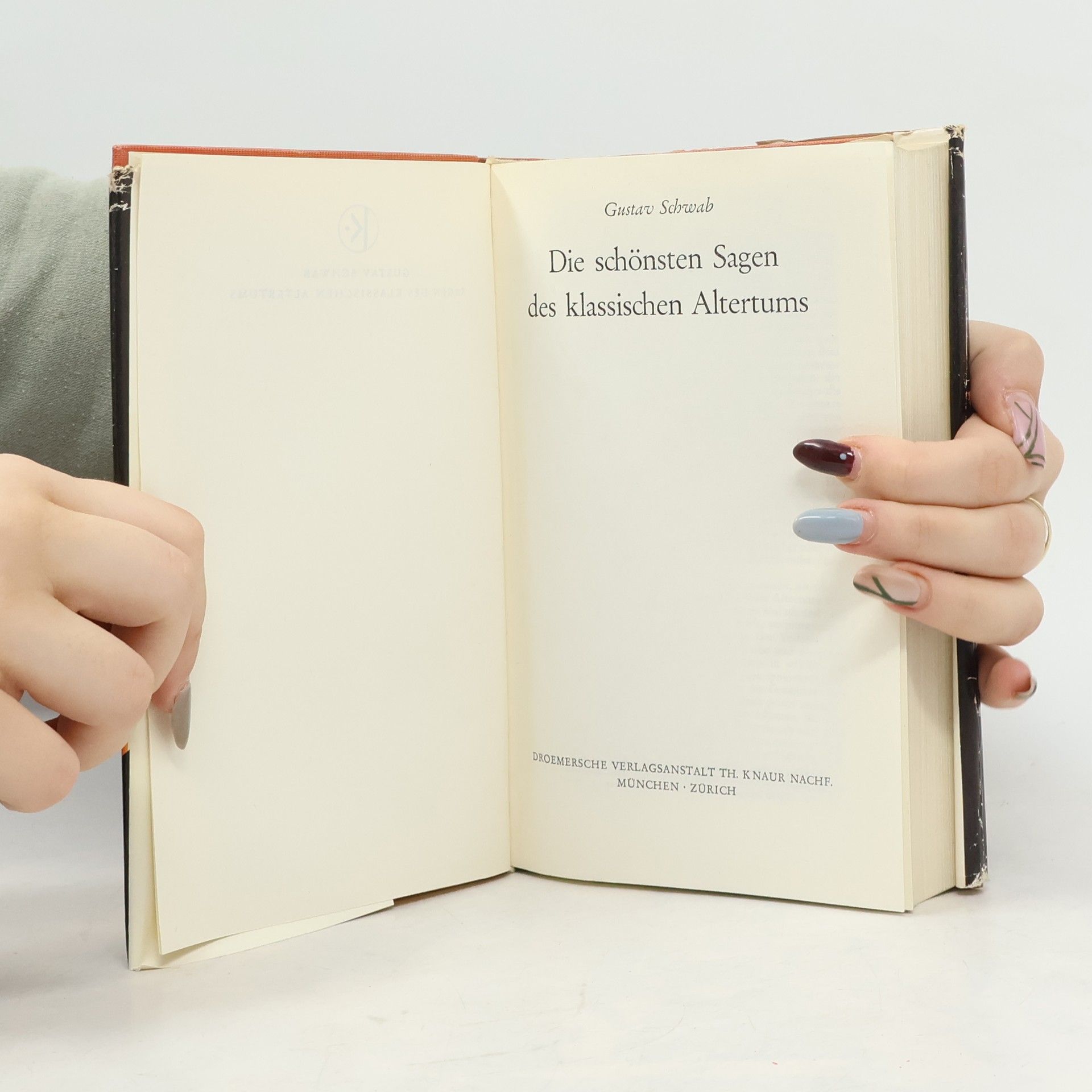 Gustav Schwab Die schönsten Sagen des klassischen Altertums