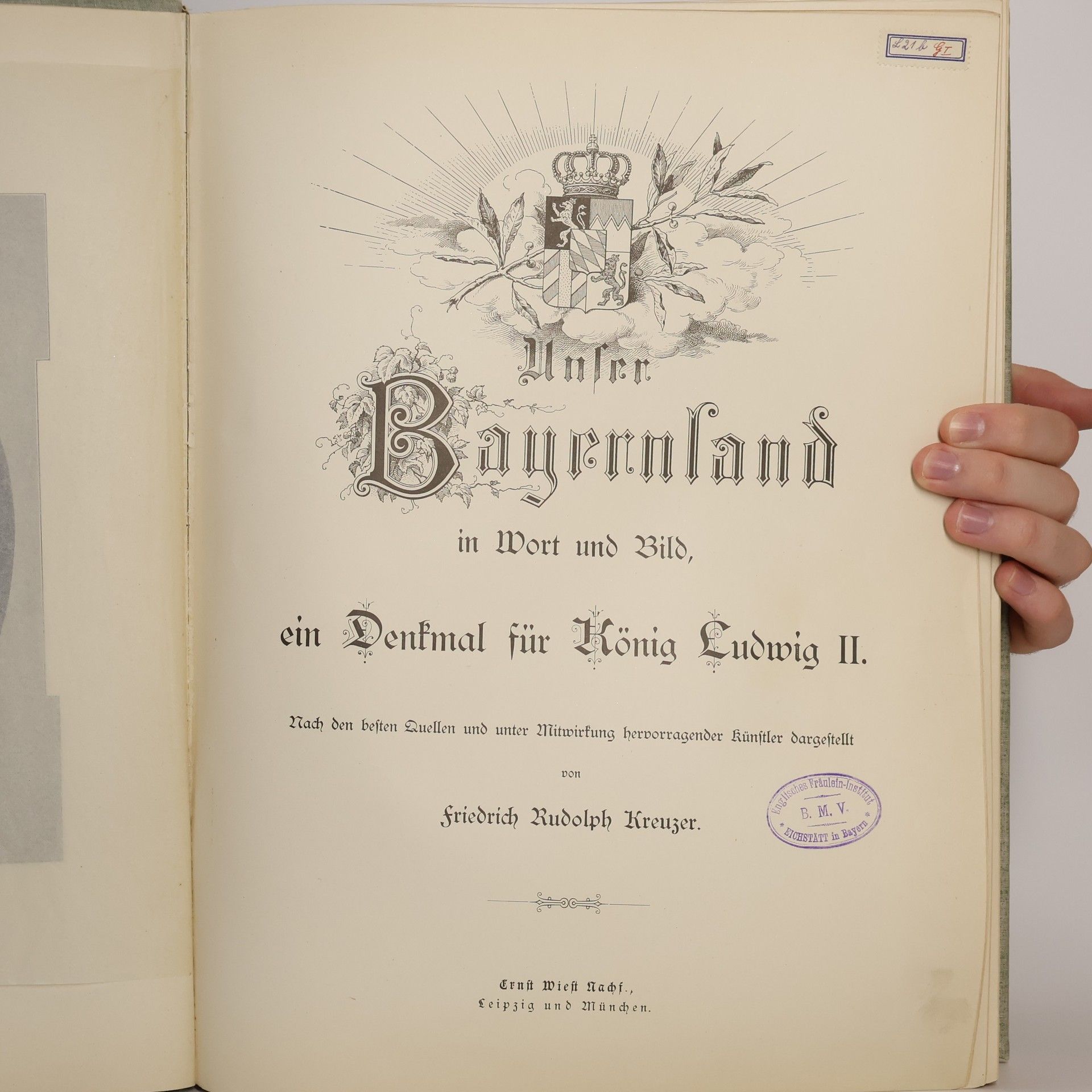 Kolektiv autorů Unser Bayernland in Wort und Bild, ein Denkmal für König Ludwig II.