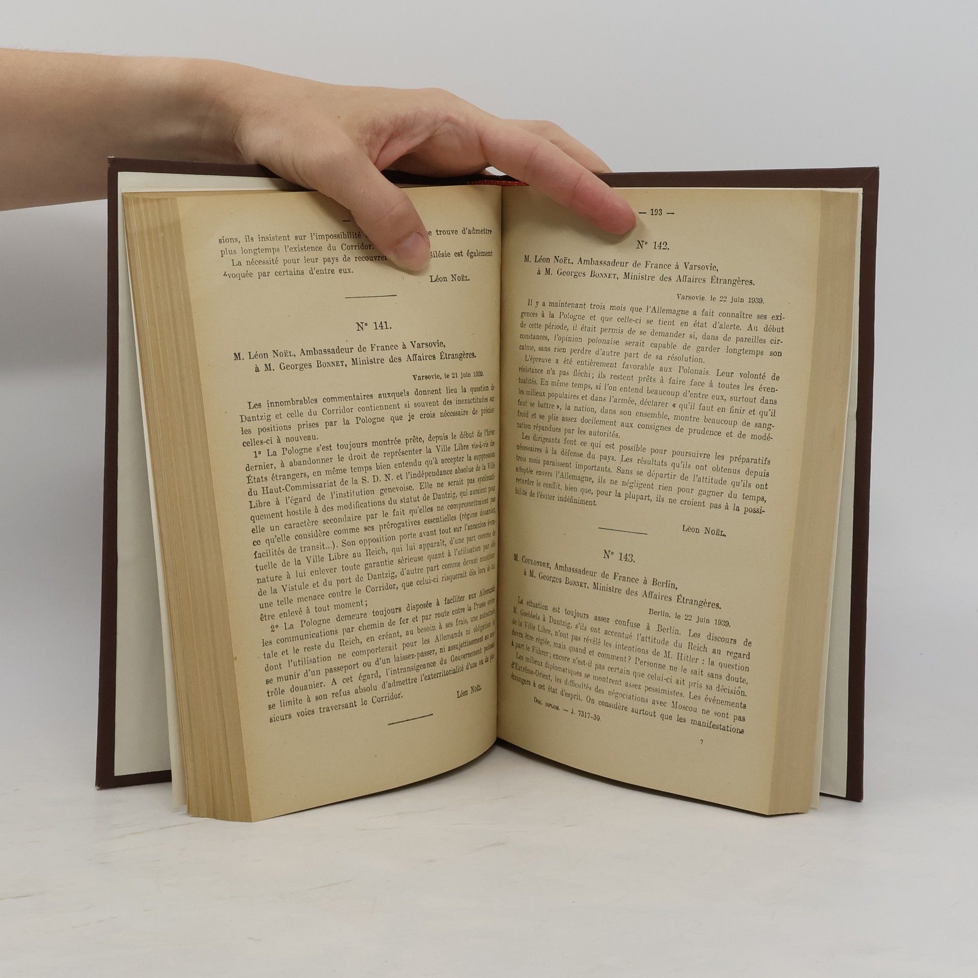 Collectif d'auteurs Le livre jaune francais. Documents diplomatiques 1938-1939
