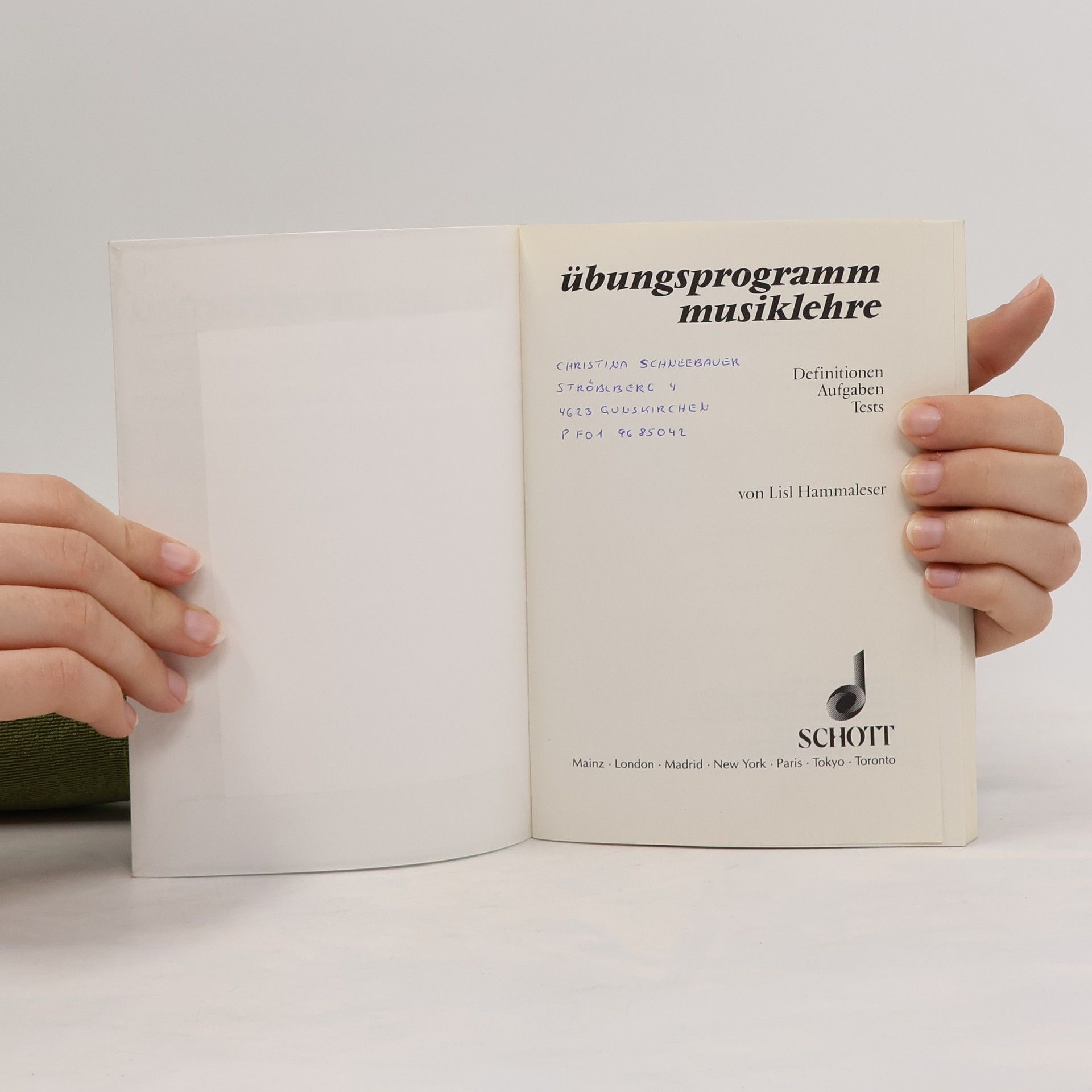 Lisl Hammaleser Übungsprogramm Musiklehre compact