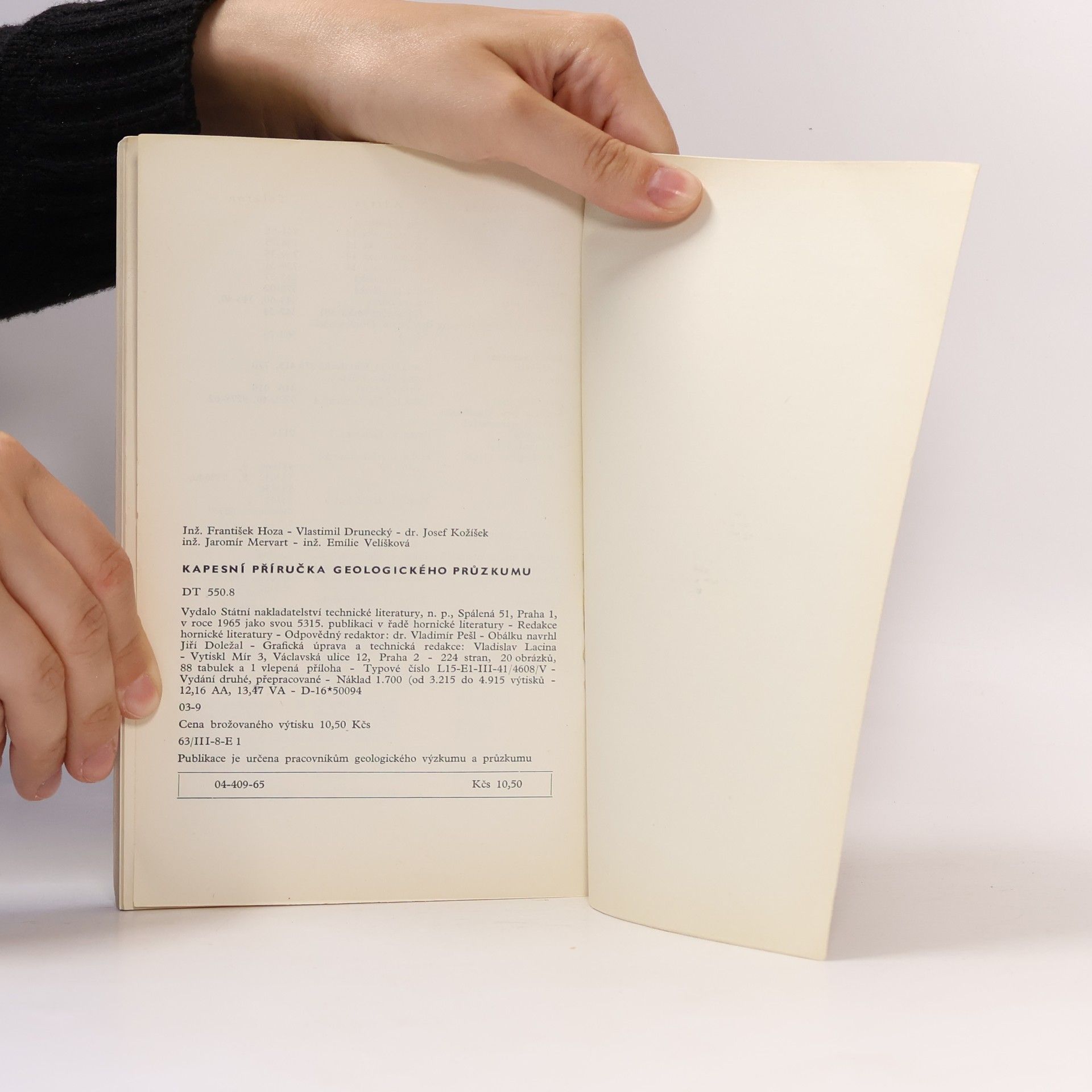 Collectif d'auteurs Kapesní příručka geologického průzkumu