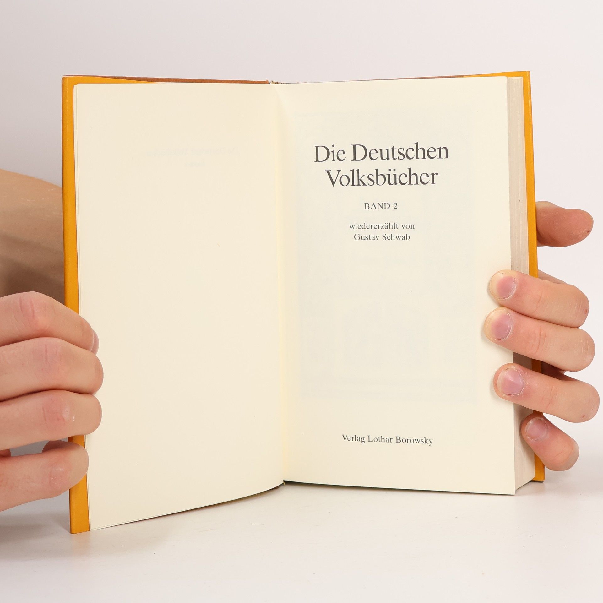 Gustav Schwab Die Deutschen Volksbücher II.
