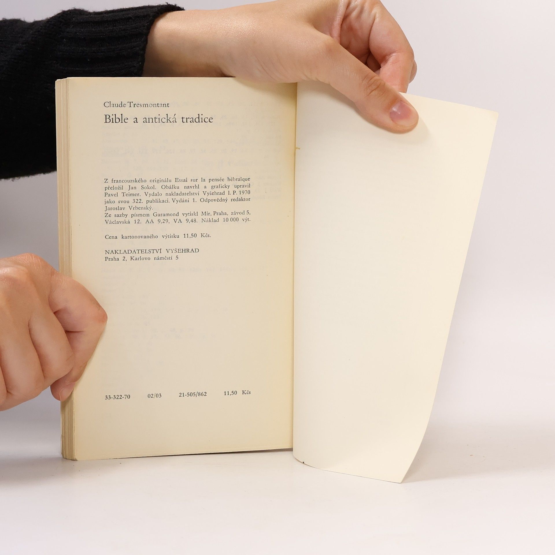 Claude Tresmontant Bible a antická tradice