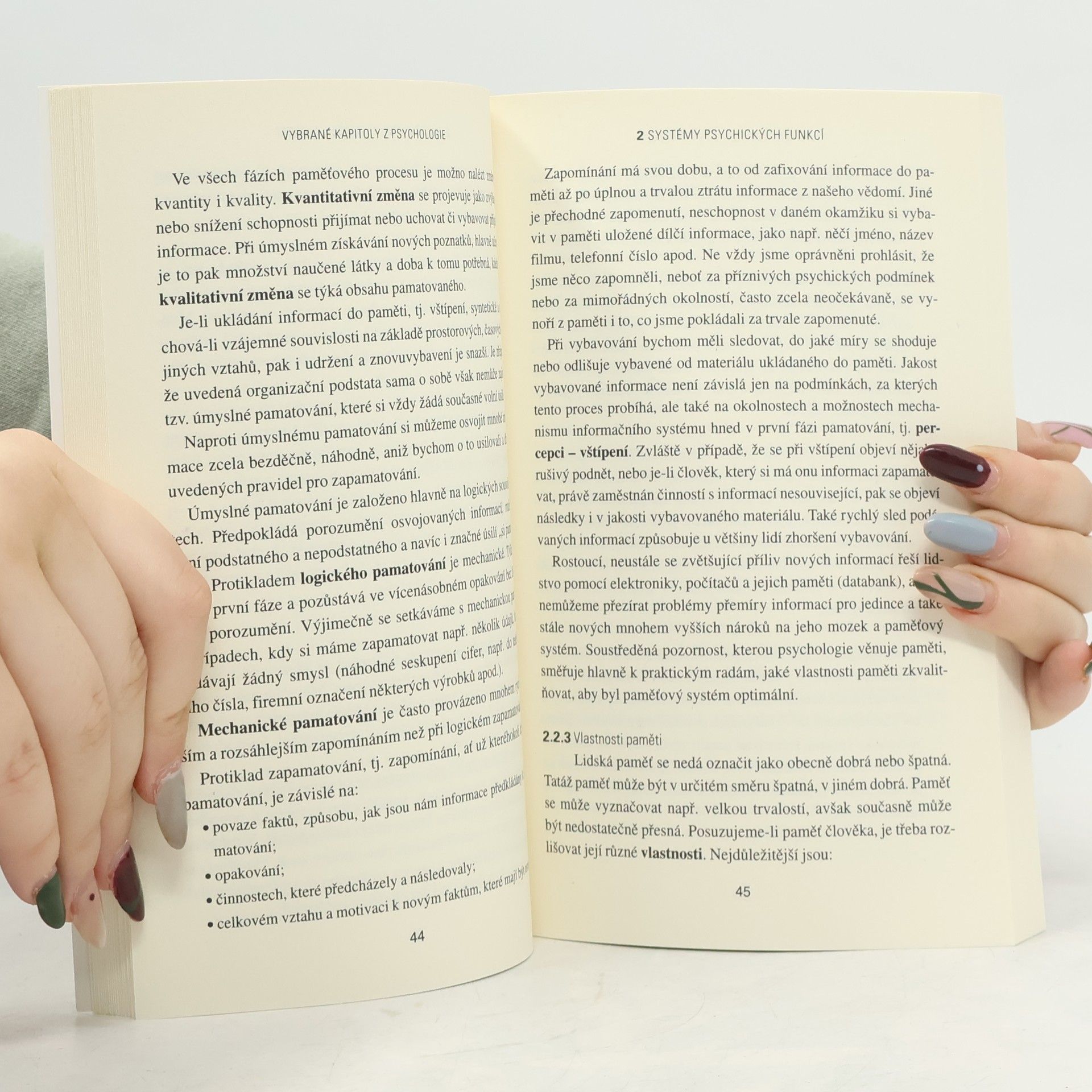 Marie Vacínová Vybrané kapitoly z psychologie