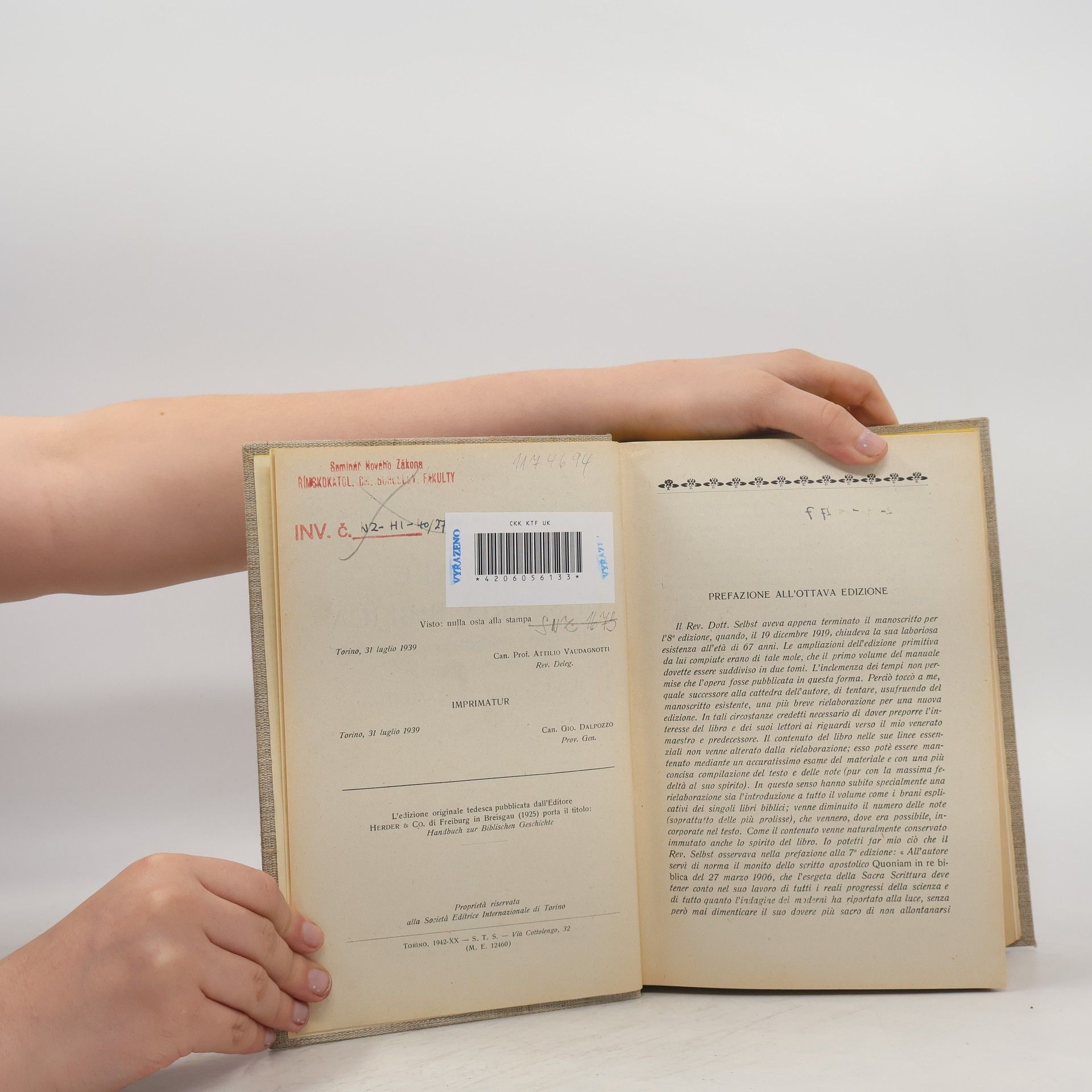 Kolektiv autorů Manuale di storia biblica