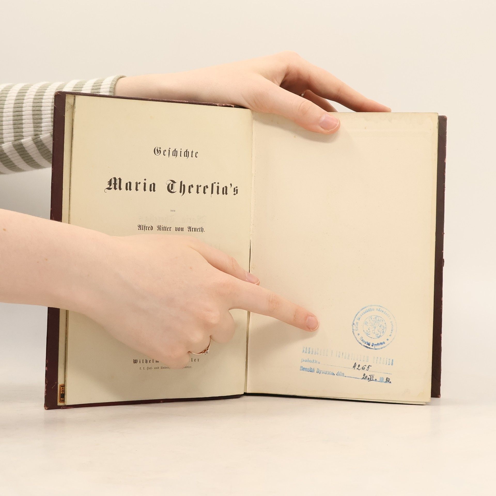 Alfred Ritter Von Arneth Maria Theresia's Letzte Regierungszeit 1763-1780