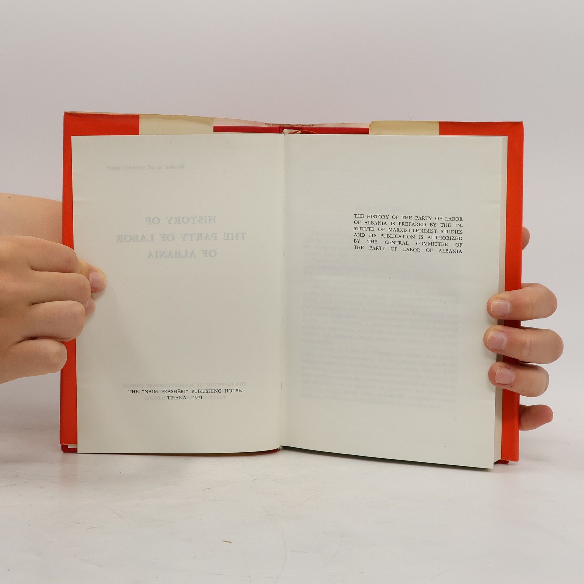 Autores varios History of the Party of Labour of Albania