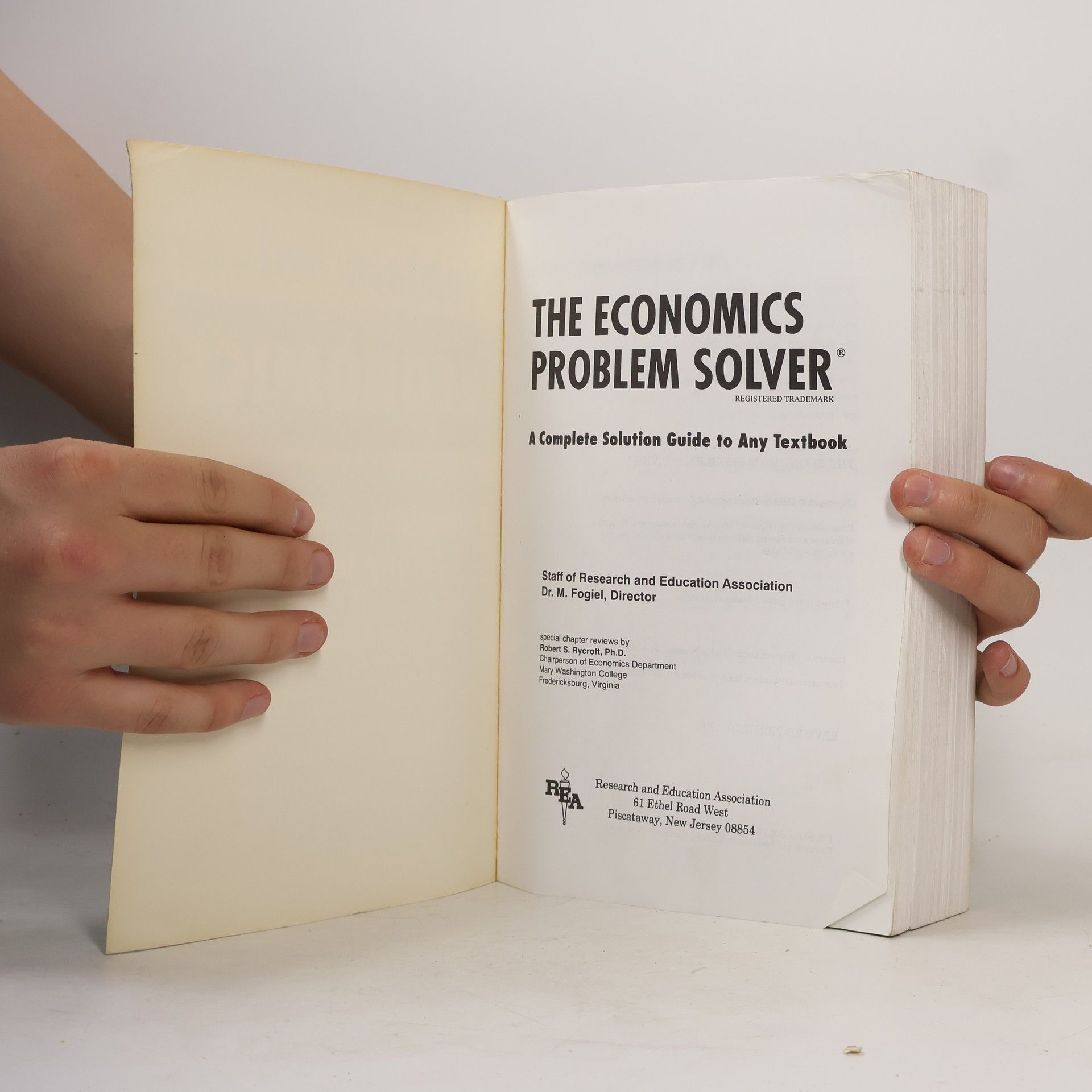Robert S. Rycroft Economics Problem Solver