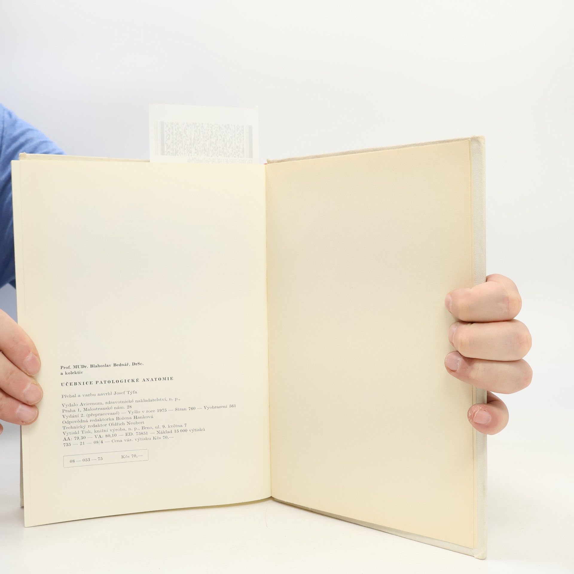 Blahoslav Bednář Učebnice patologické anatomie