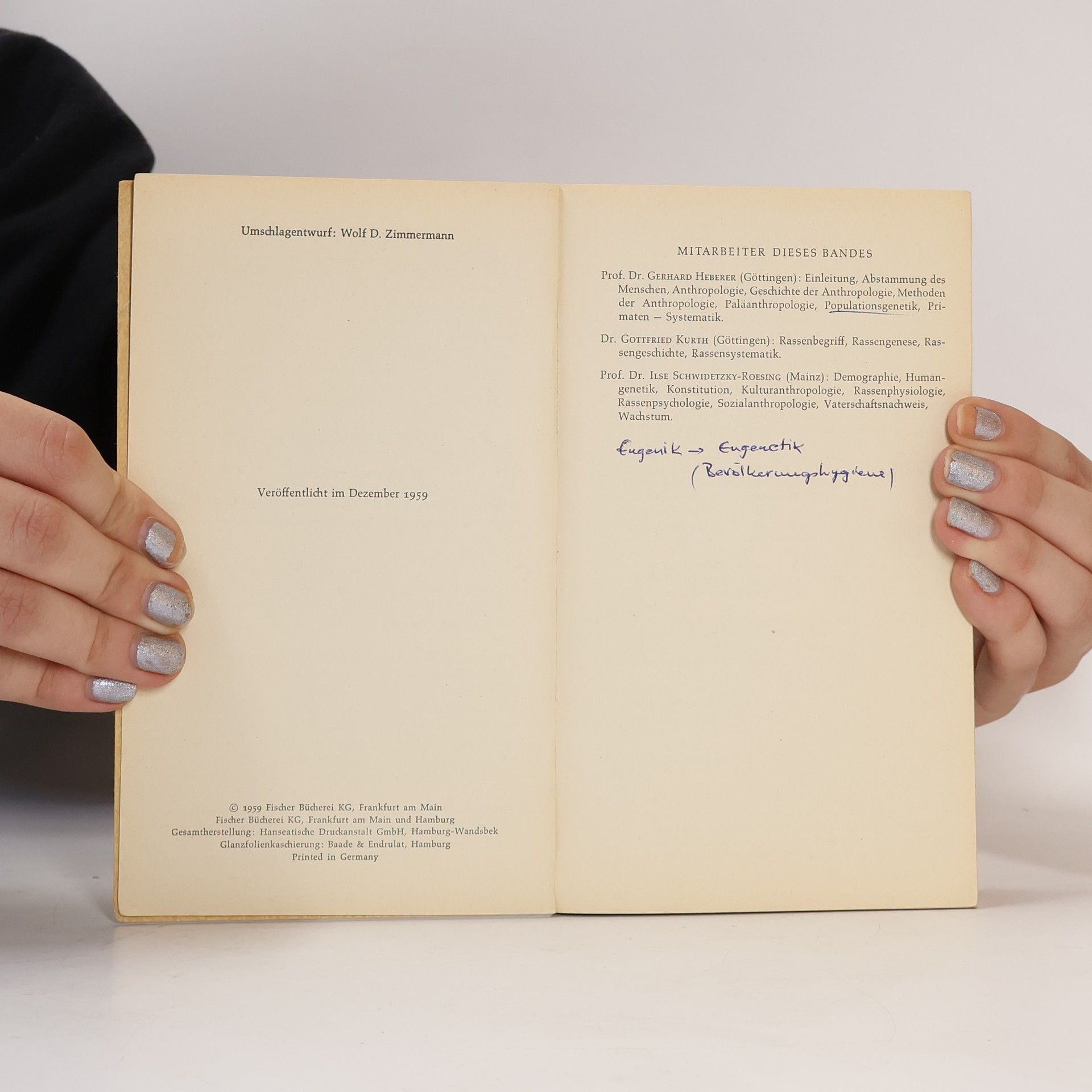 Autorenkollektiv Das Fischer Lexikon 15. Anthropologie
