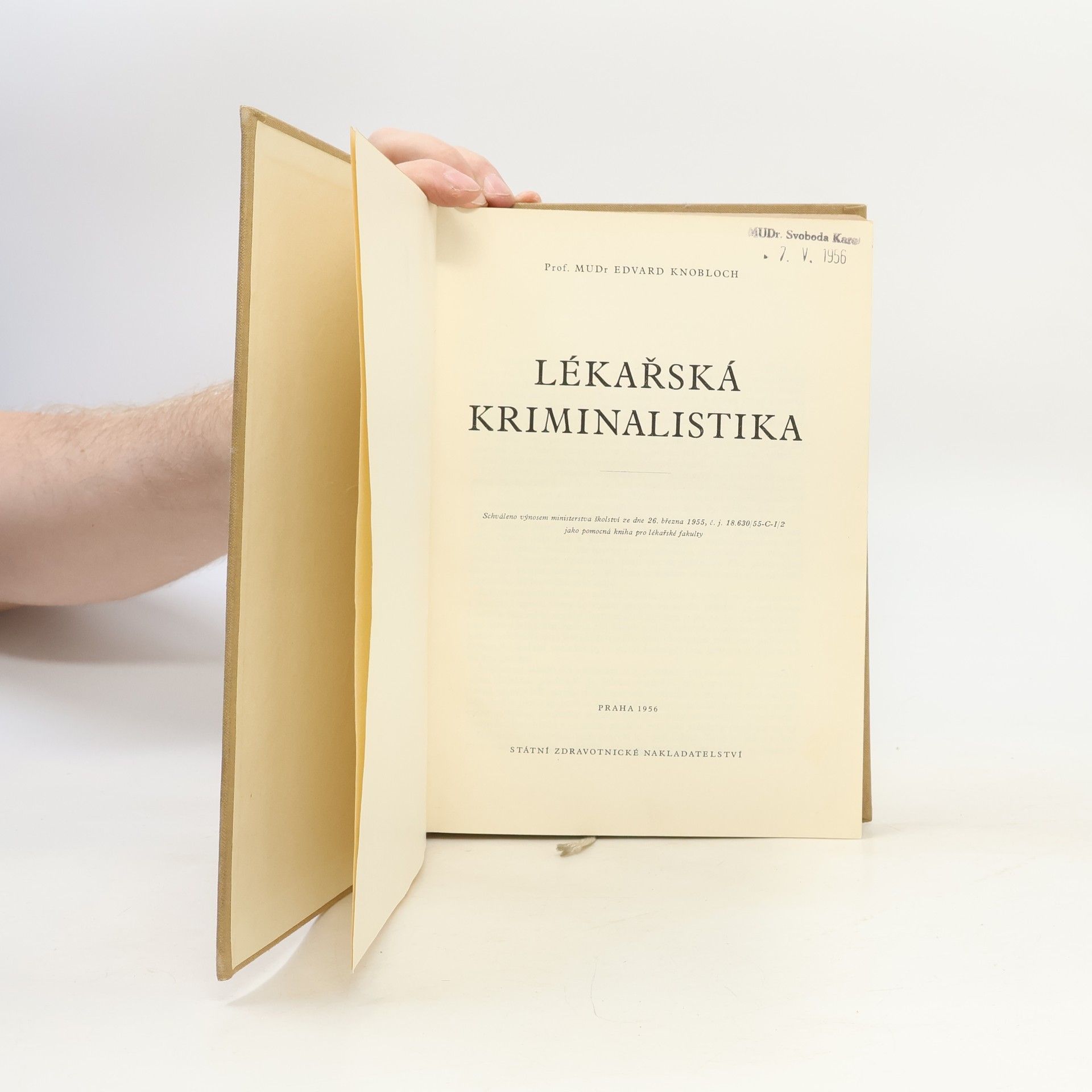 Knobloch Edvard Lékařská kriminalistika