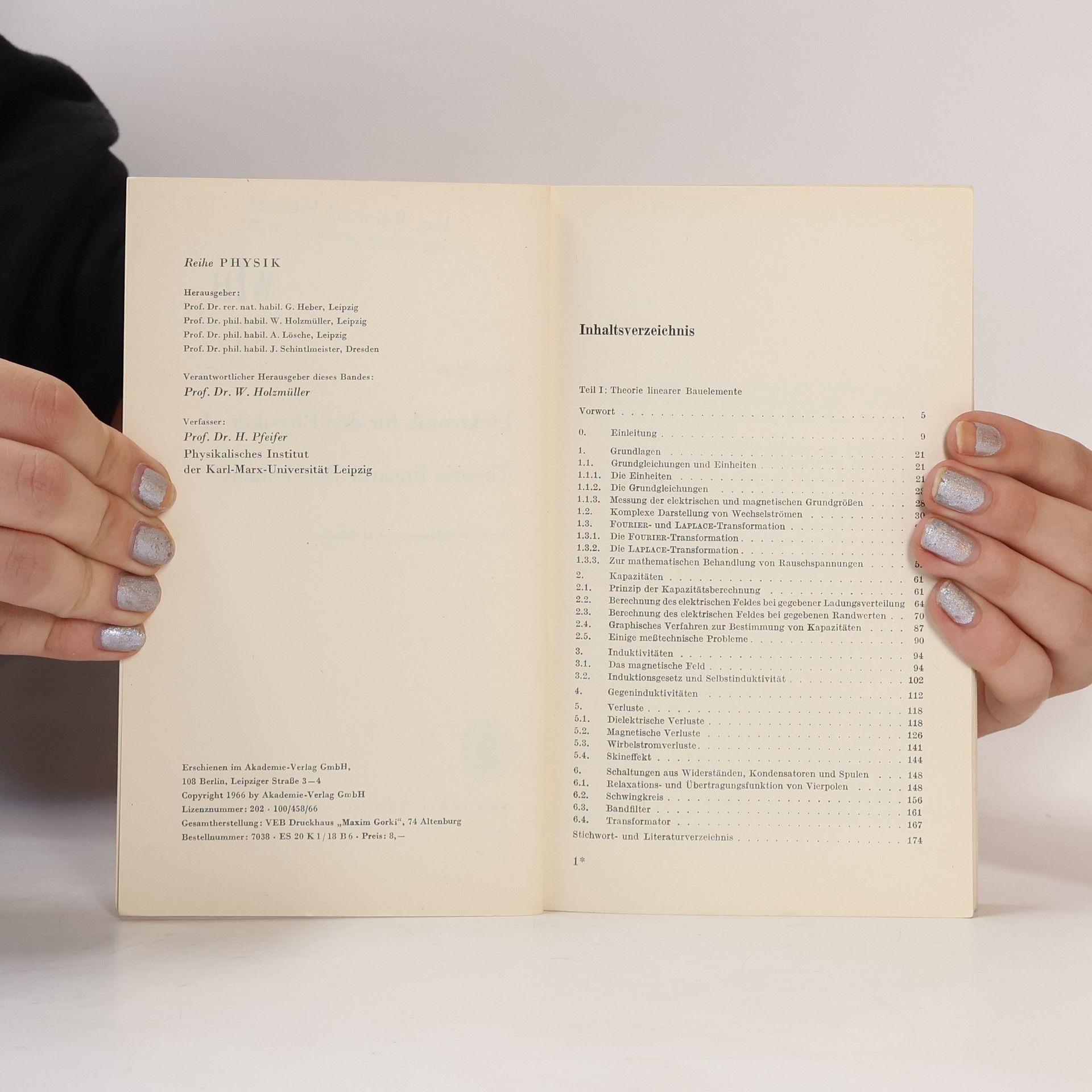 Harry Pfeifer Elektronik für den Physiker I.