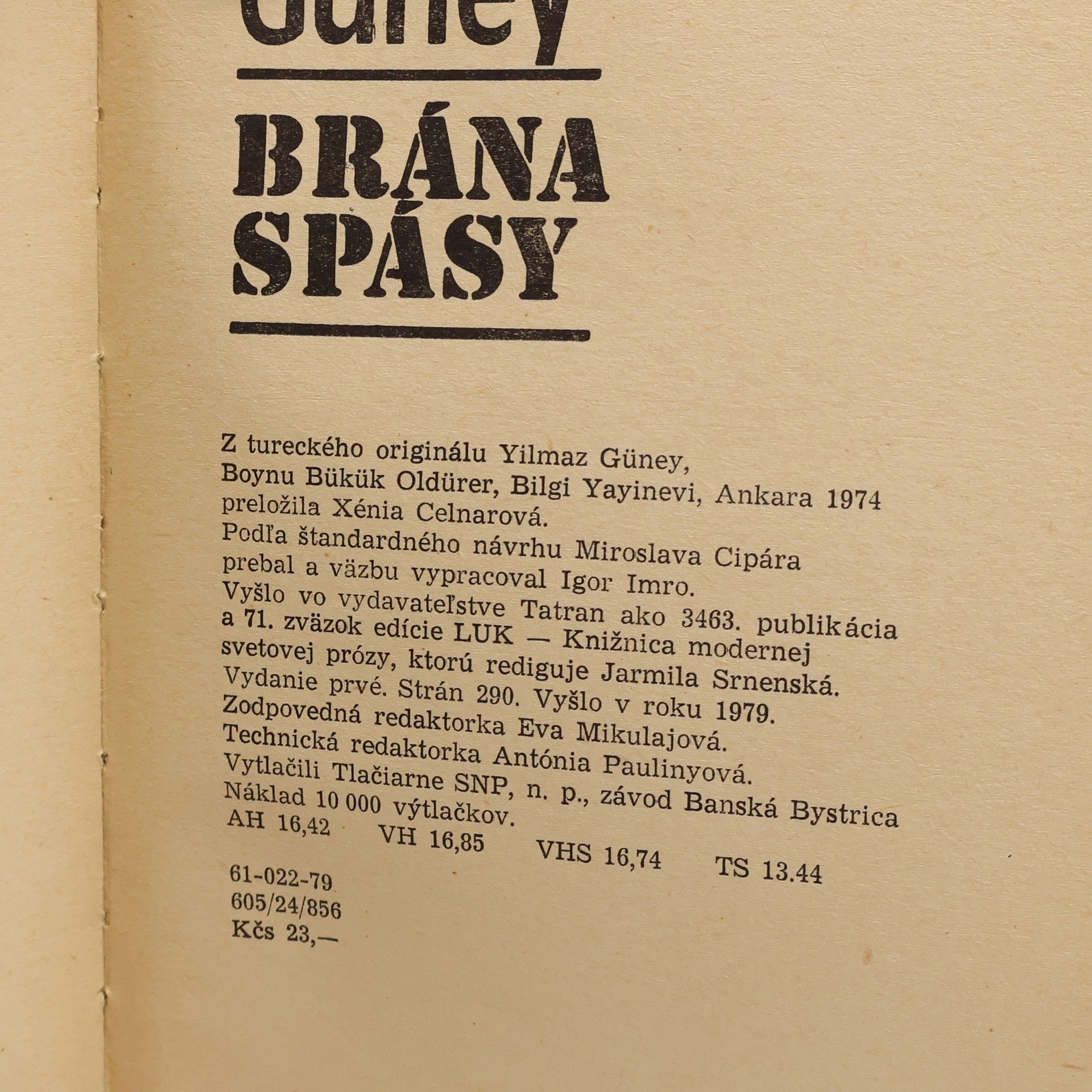 Yilmaz Güney Brána spásy