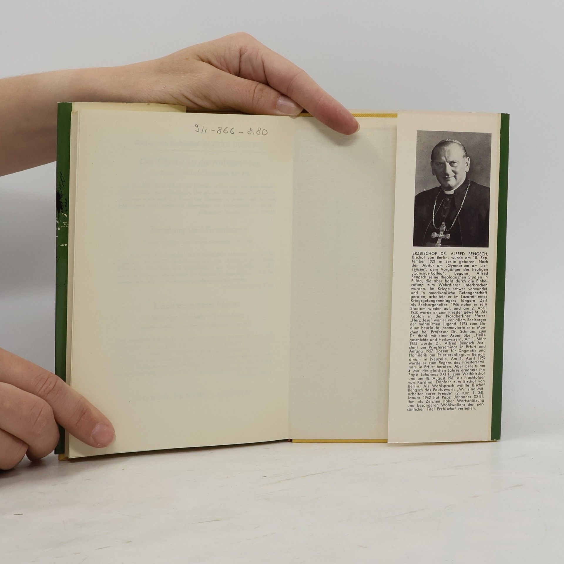 Alfred Bengsch In Erwartung der Wiederkunft