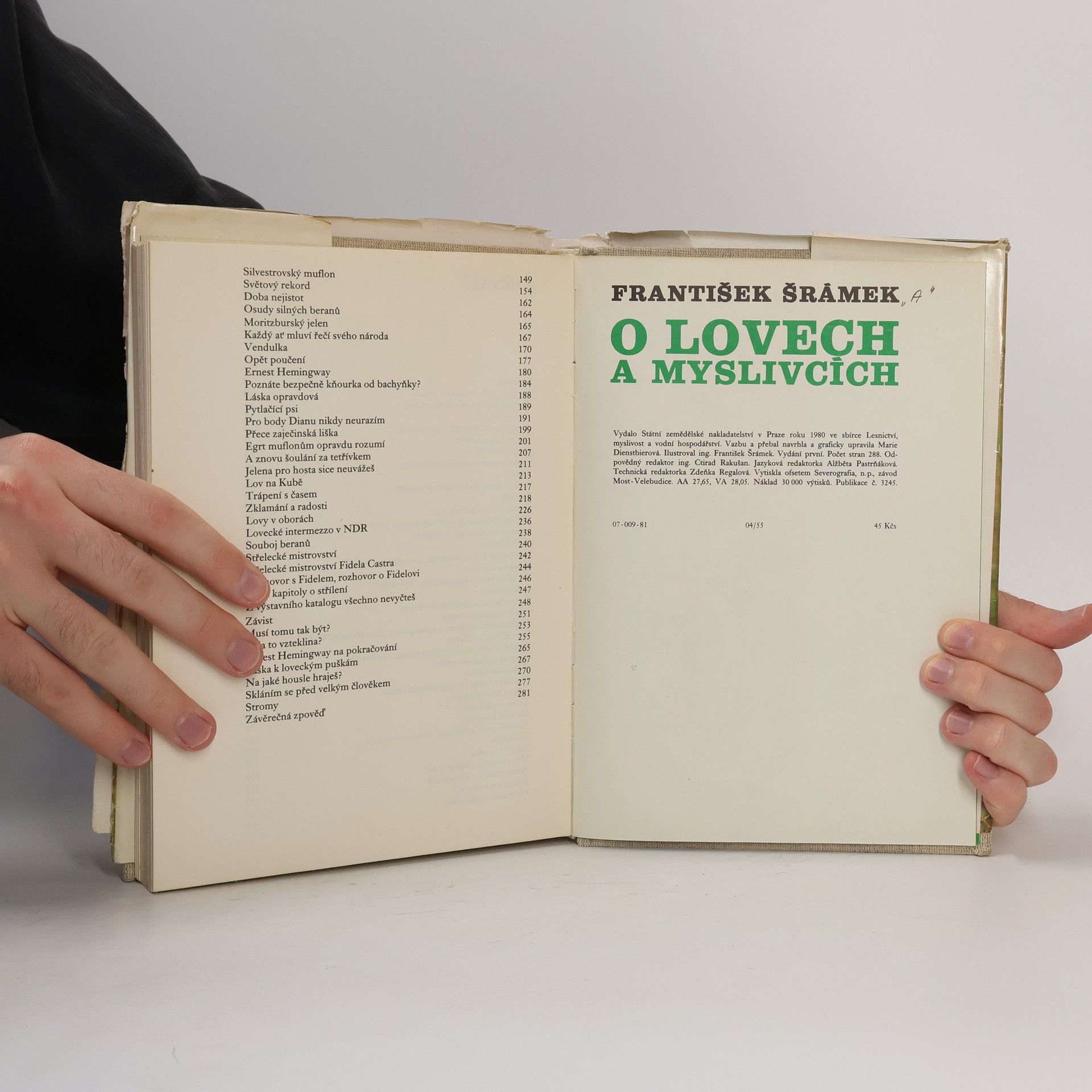 František Šrámek O lovech a myslivcích