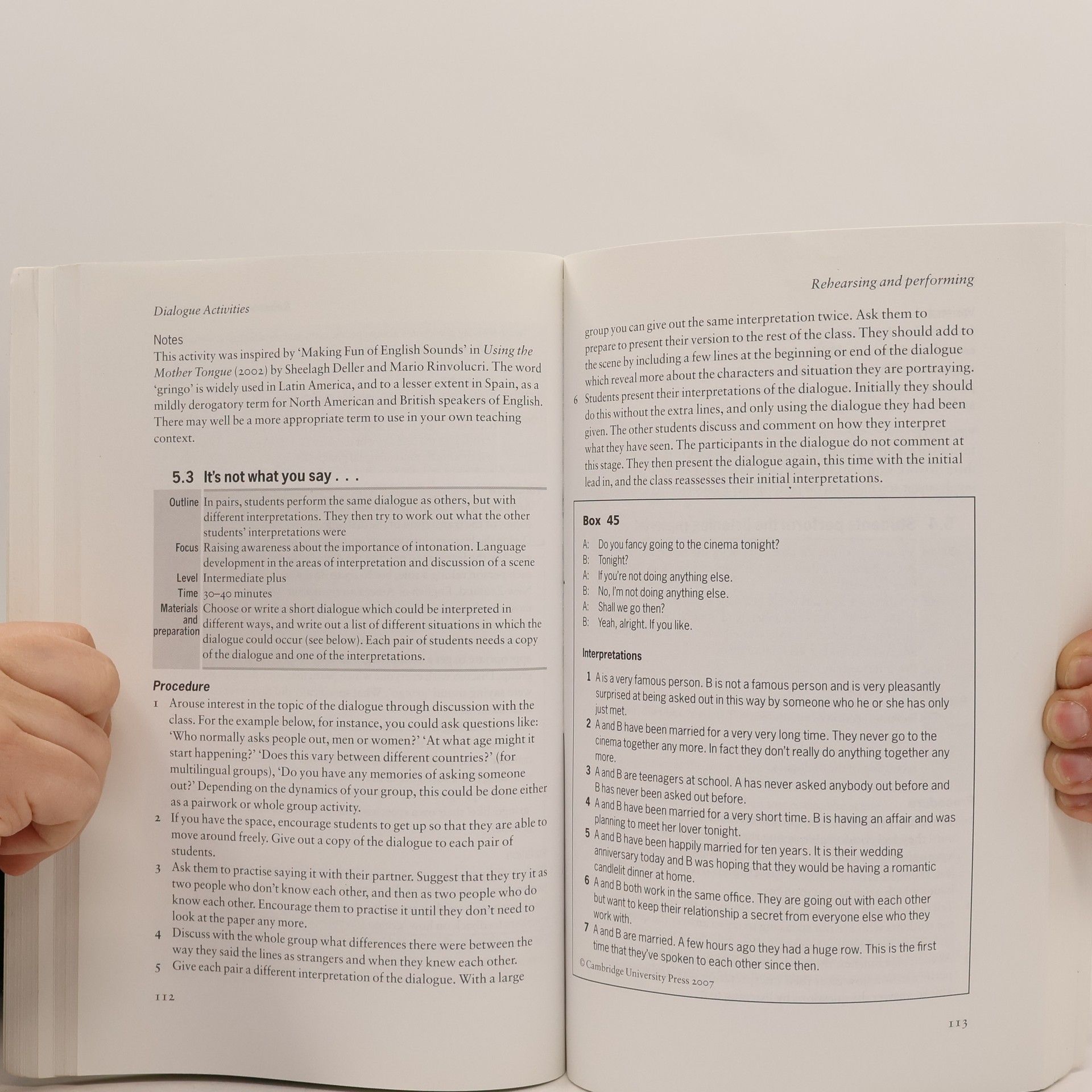 Nick Bilbrough Dialogue Activities : Exploring Spoken Interaction in the Language Class