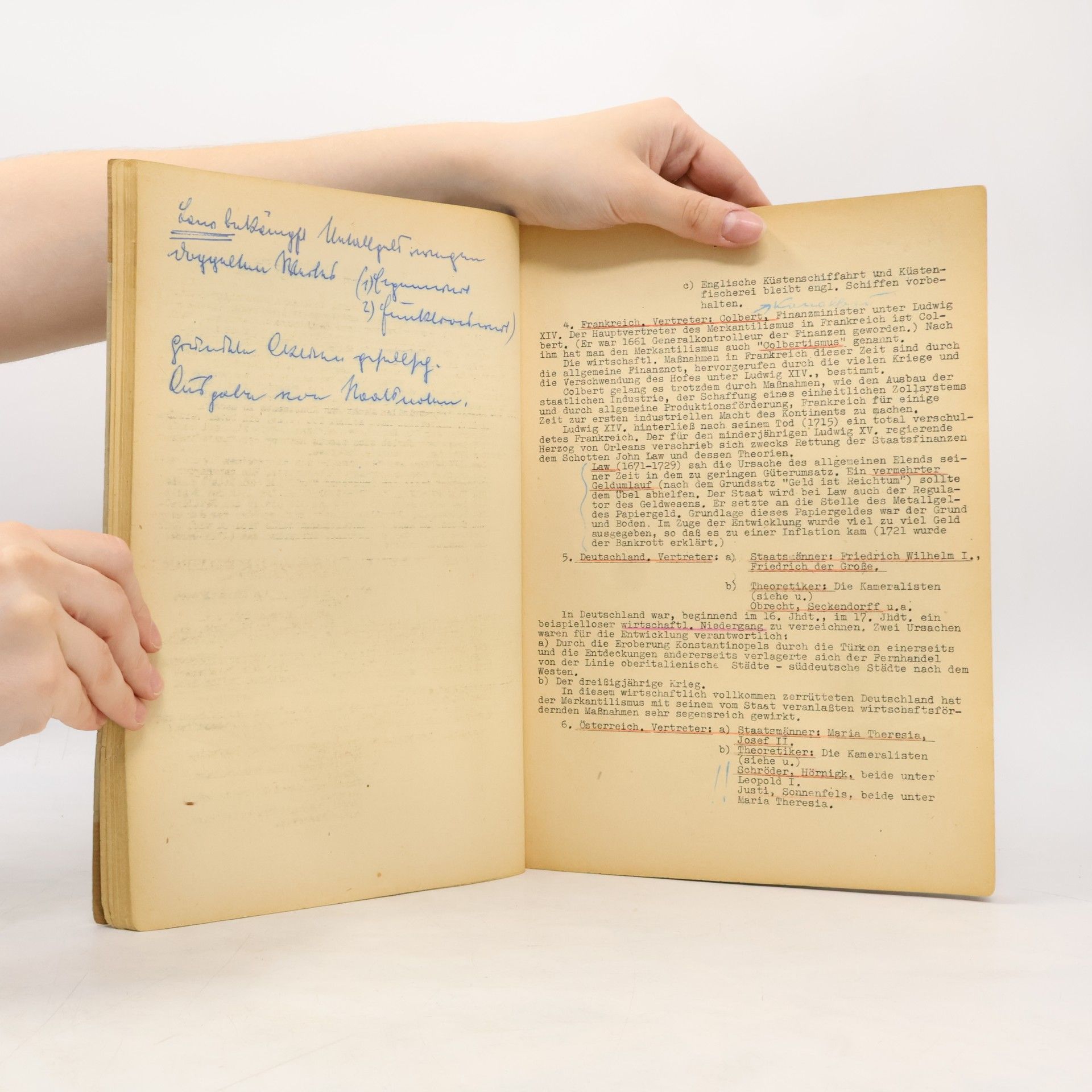 Collectif d'auteurs Nationalökonomie I. (Volkswirtschaftsgeschichte)