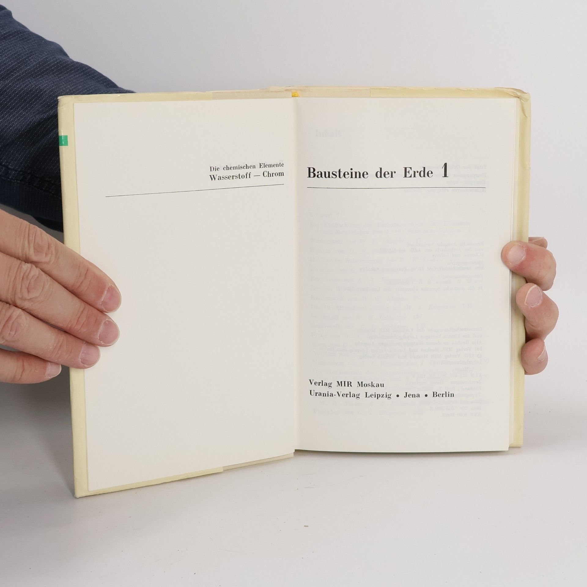 Autorenkollektiv Bausteine der Erde 1. H - Cr