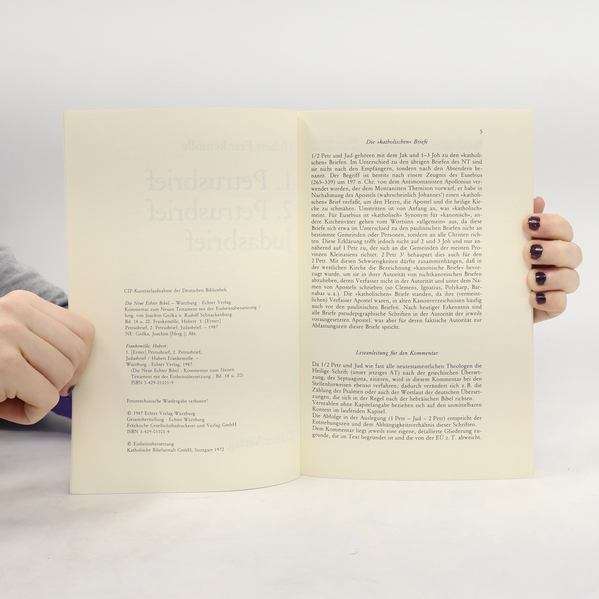 Hubert Frankemölle Die Neue Echter-Bibel. Kommentar / Kommentar zum Neuen Testament mit Einheitsübersetzung. Gesamtausgabe / 1. und 2. Petrusbrief /Judasbrief: Bd 18, 20