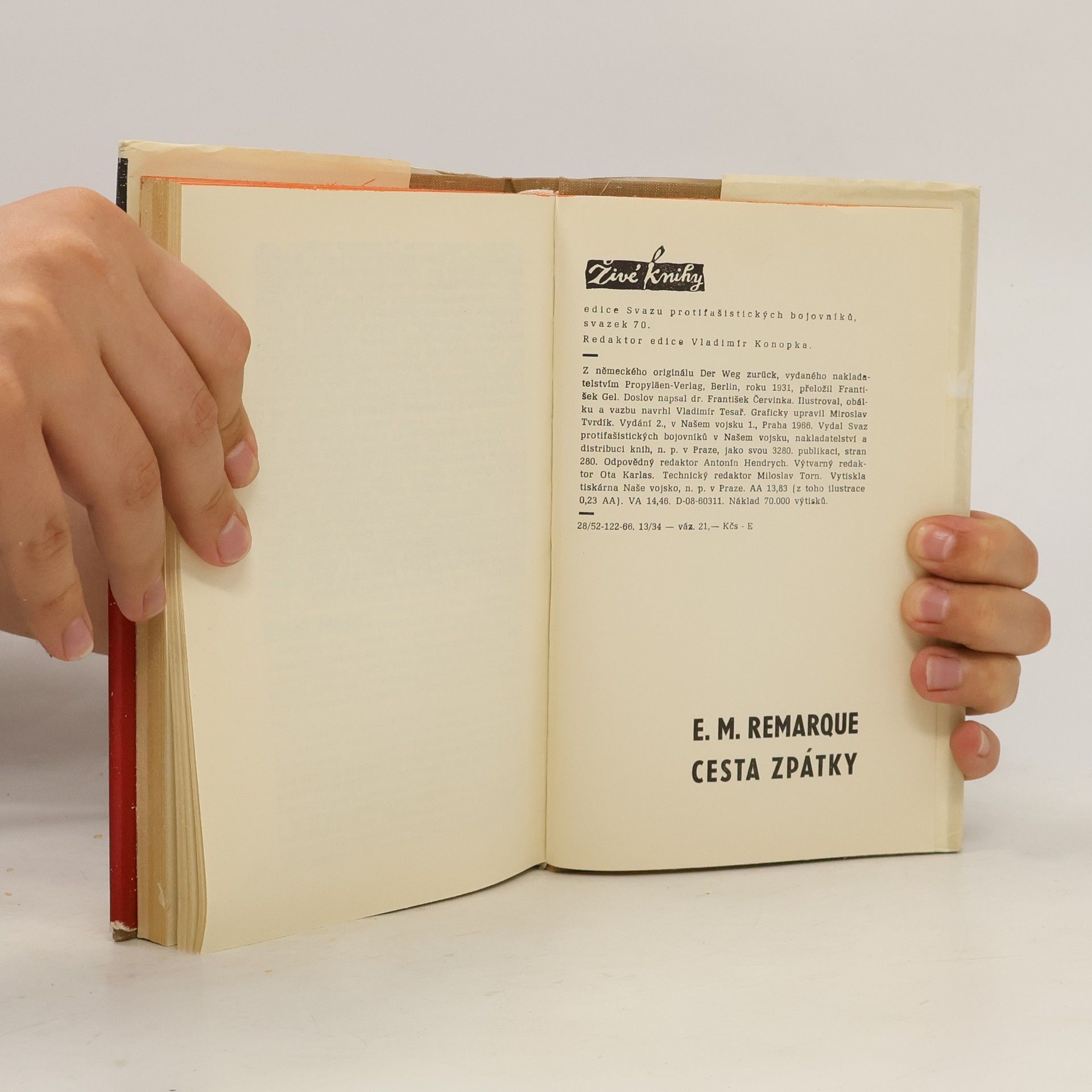 Erich Maria Remarque Cesta zpátky