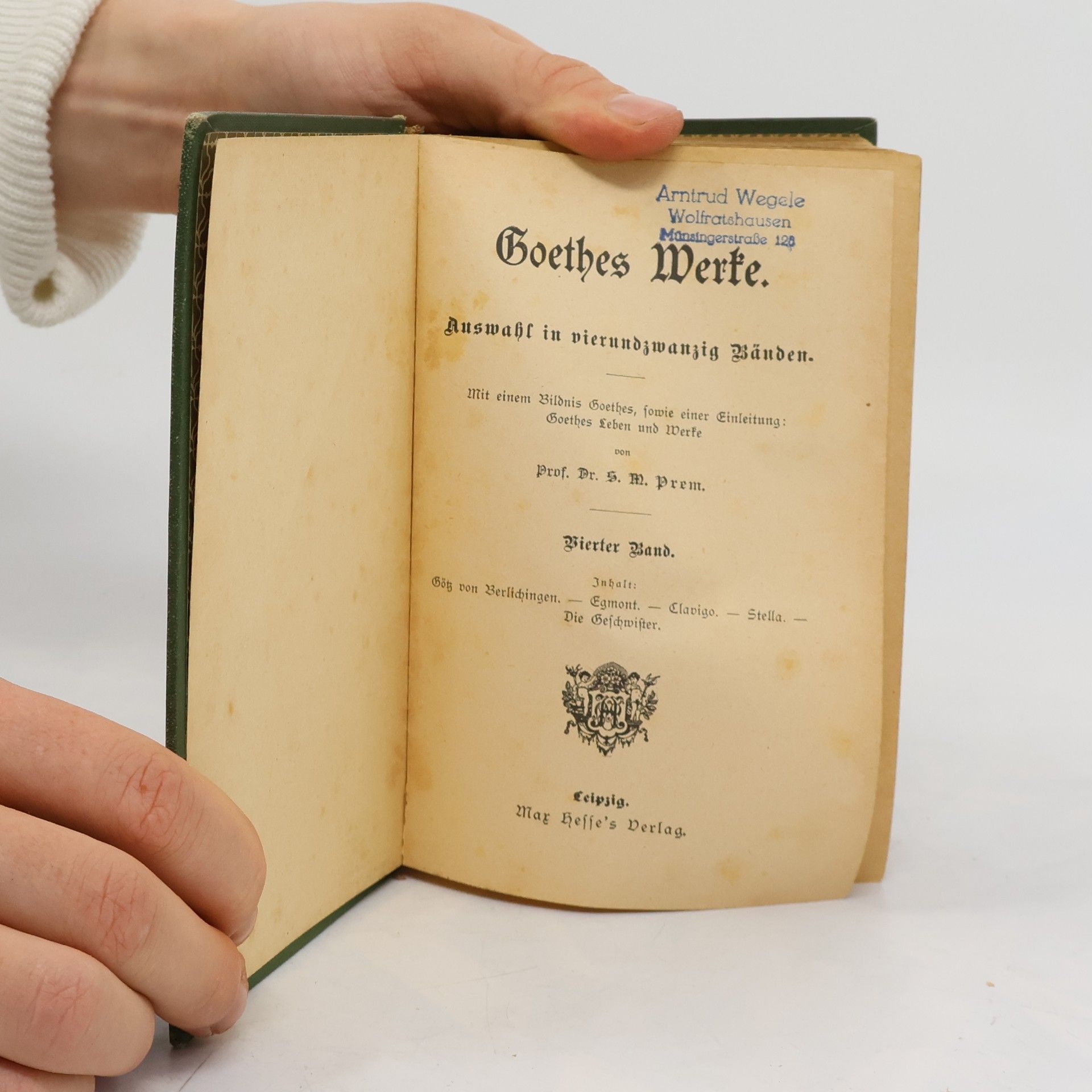 Johann Wolfgang von Goethe Goethes Werke 4