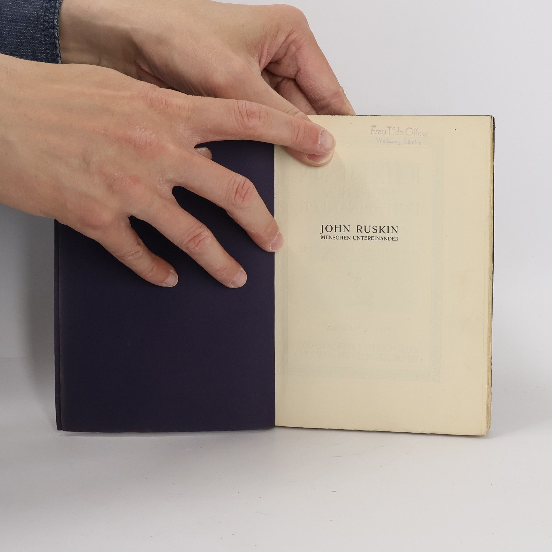 John Ruskin Menschen untereinander