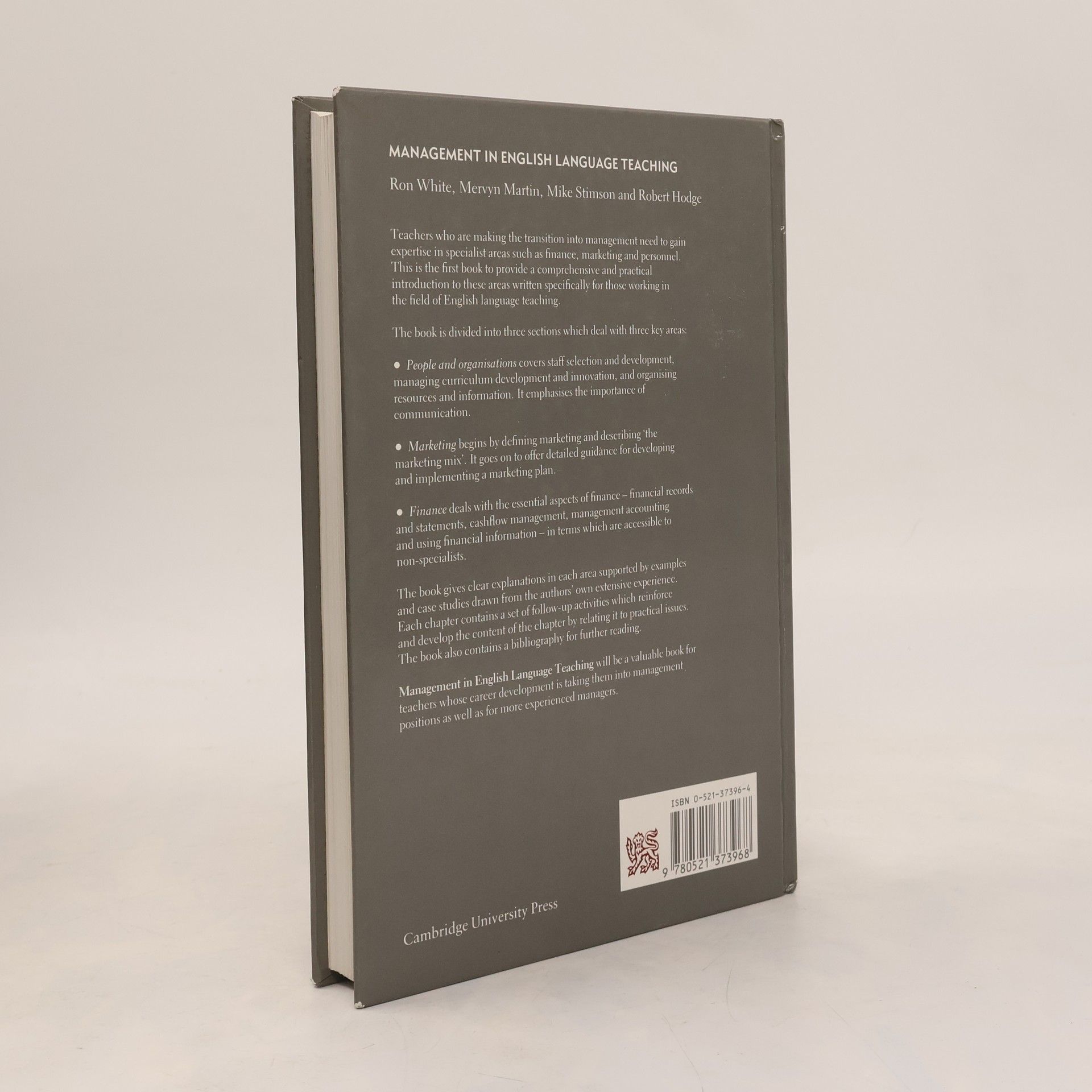 Ronald V. White Management in English language teaching