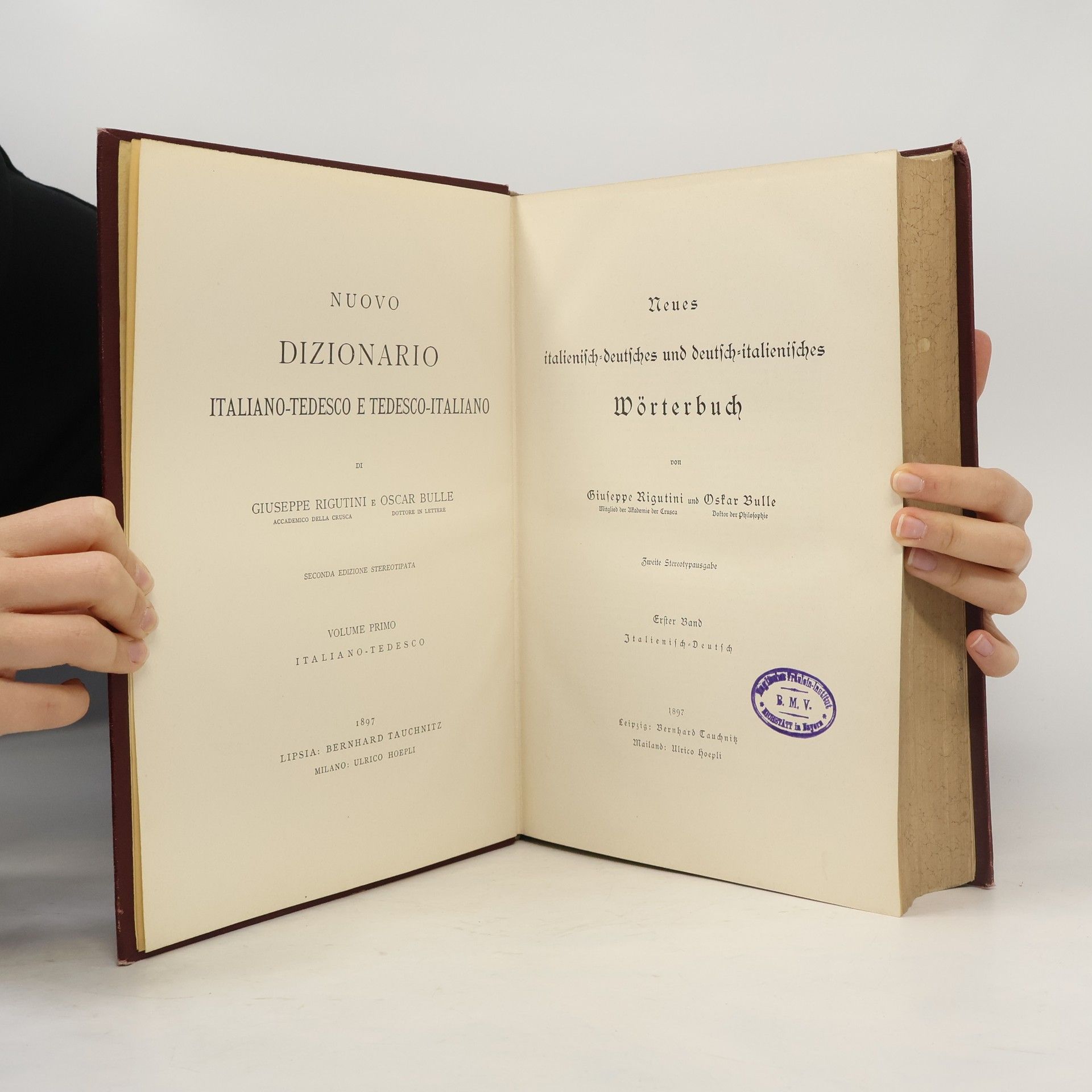 Giuseppe Rigutini Neues italienisch-deutsches und deutsch-italienisches Wörterbuch