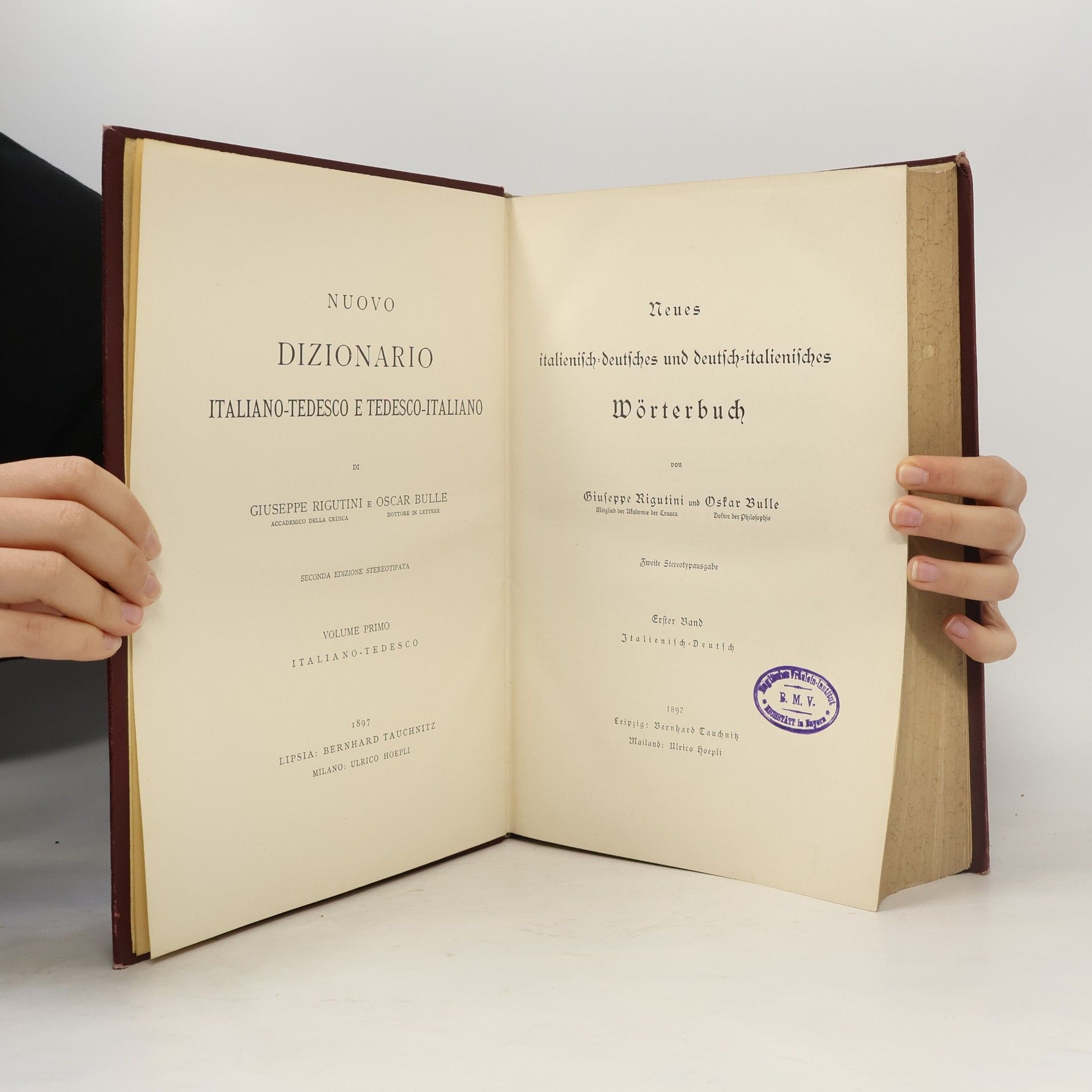 Giuseppe Rigutini Neues italienisch-deutsches und deutsch-italienisches Wörterbuch