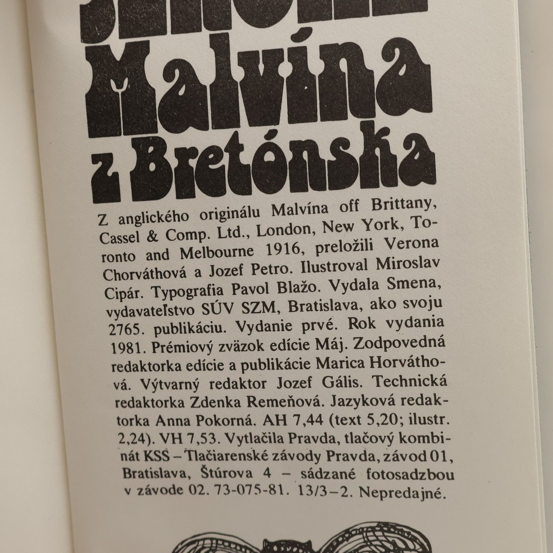 Jerome Klapka Jerome Malvína z Bretónska