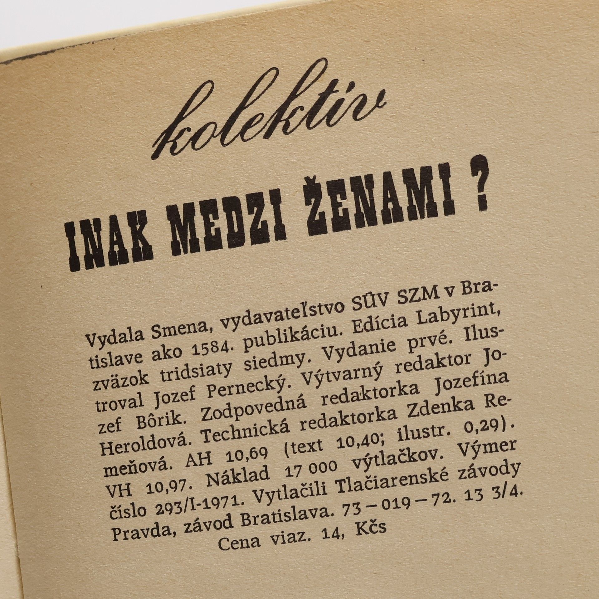 AA.VV. Inak medzi ženami?