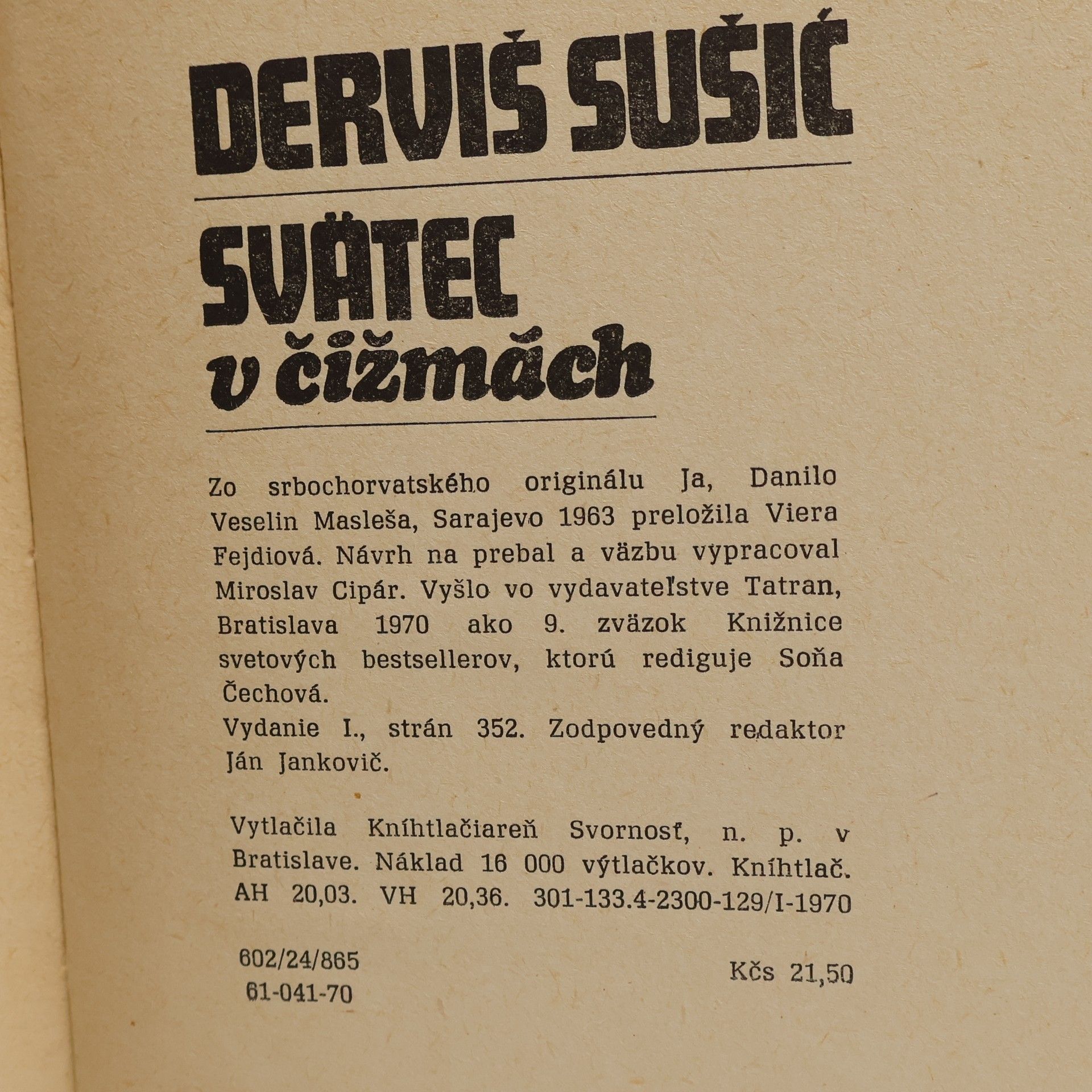 Derviš Sušić Svätec v čižmách