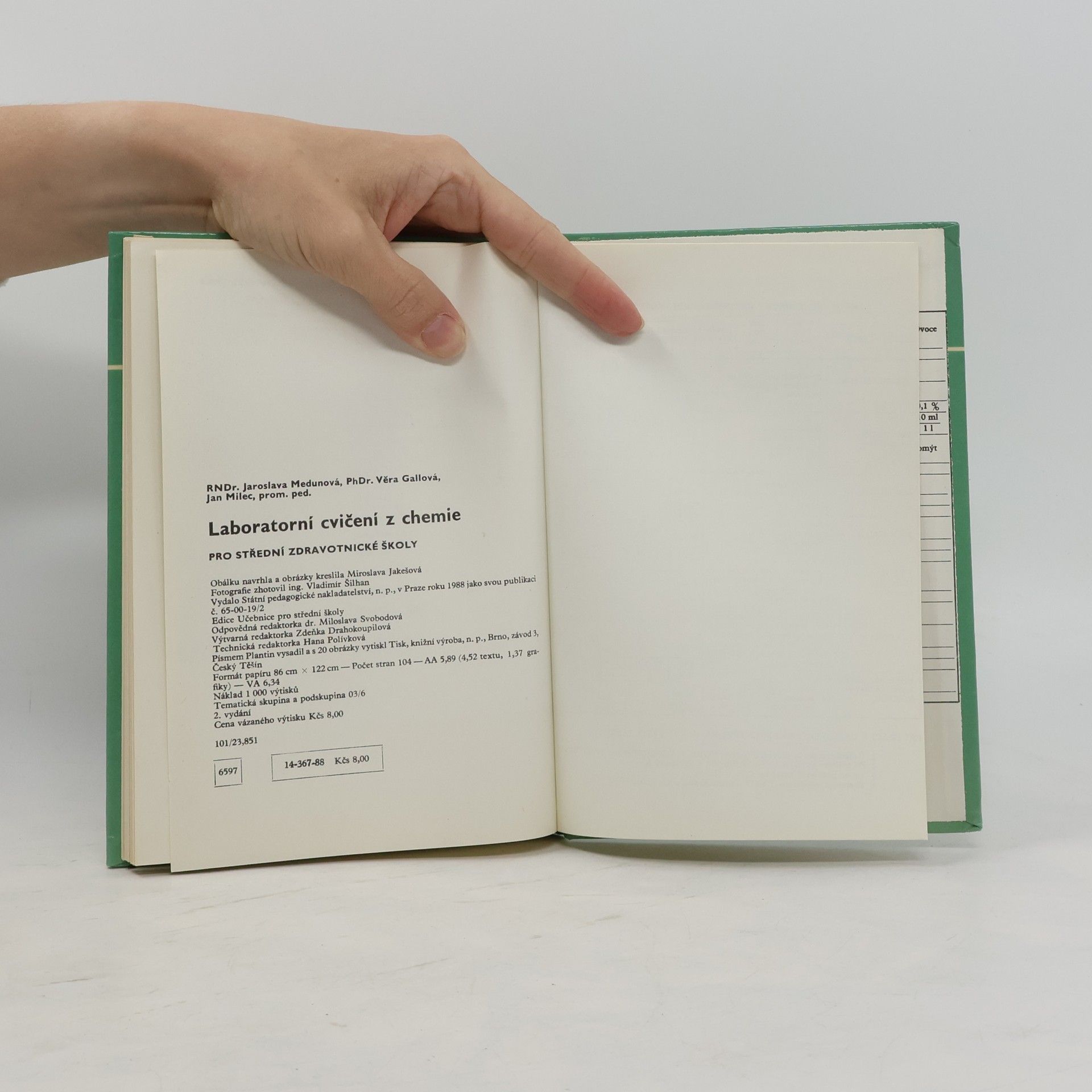 Jaroslava Medunová Laboratorní cvičení z chemie
