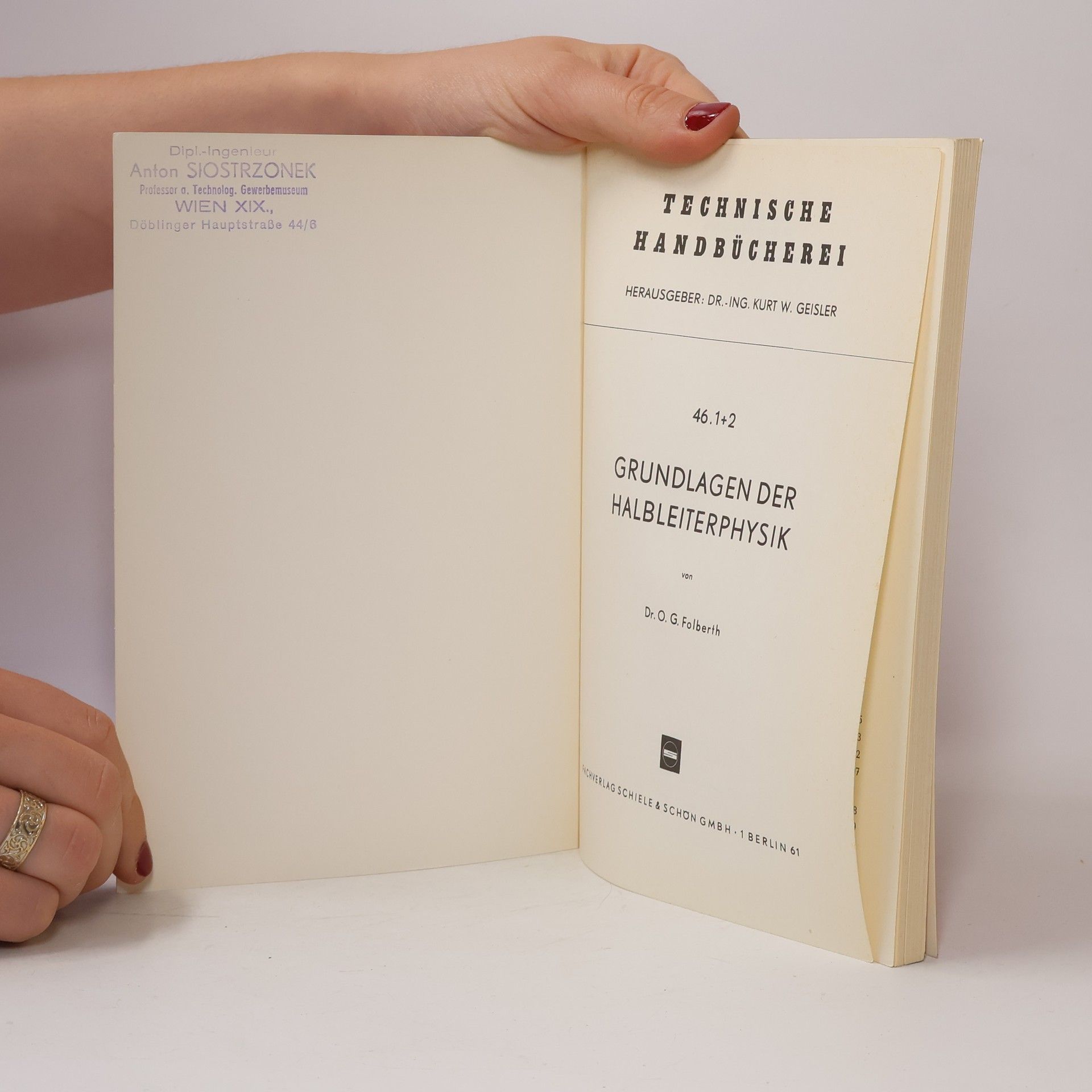 O. G. Folberth Grundlagen der Halbleiterphysik 46. 1+2