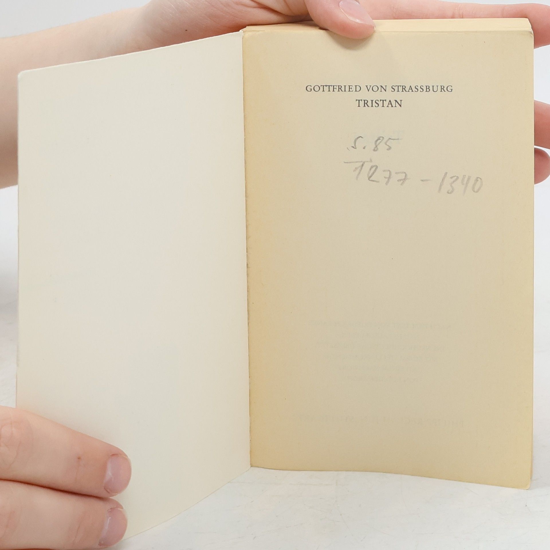 Gottfried von Strassburg Tristan