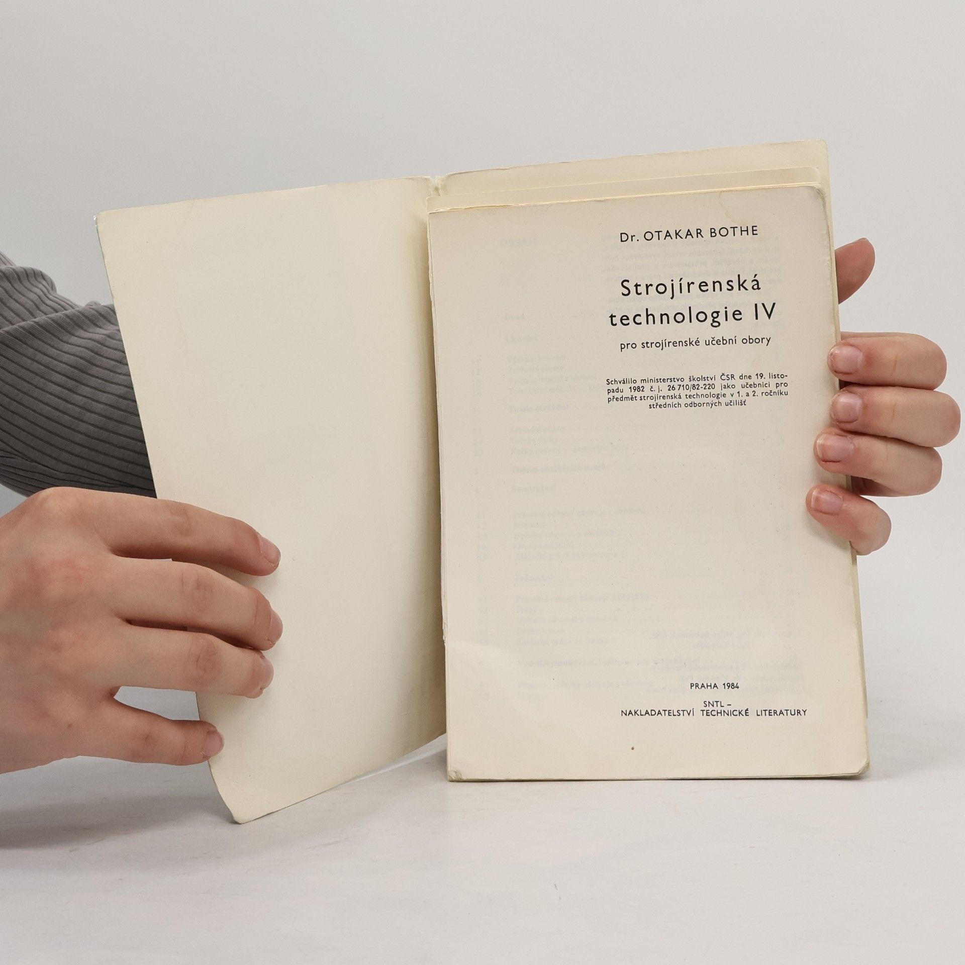 Otakar Bothe Strojírenská technologie IV