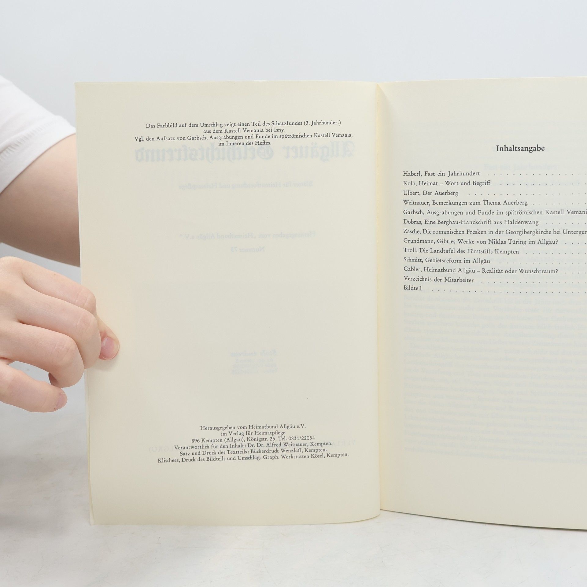 Autorenkollektiv Allgäuer Geschichtsfreund
