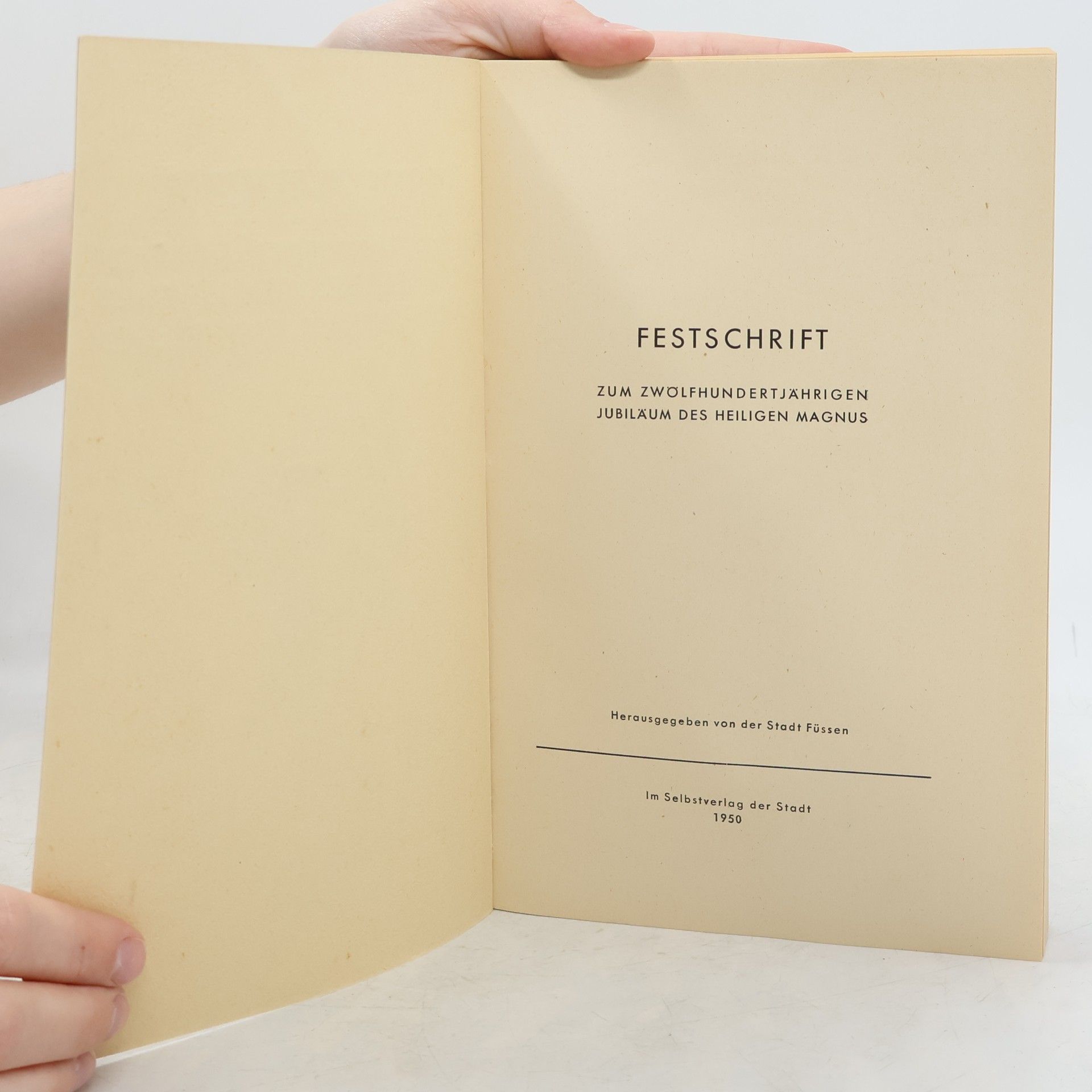 Collectif d'auteurs Festschrift zum zwölfhundertjährigen Jubiläum des heiligen Magnus.