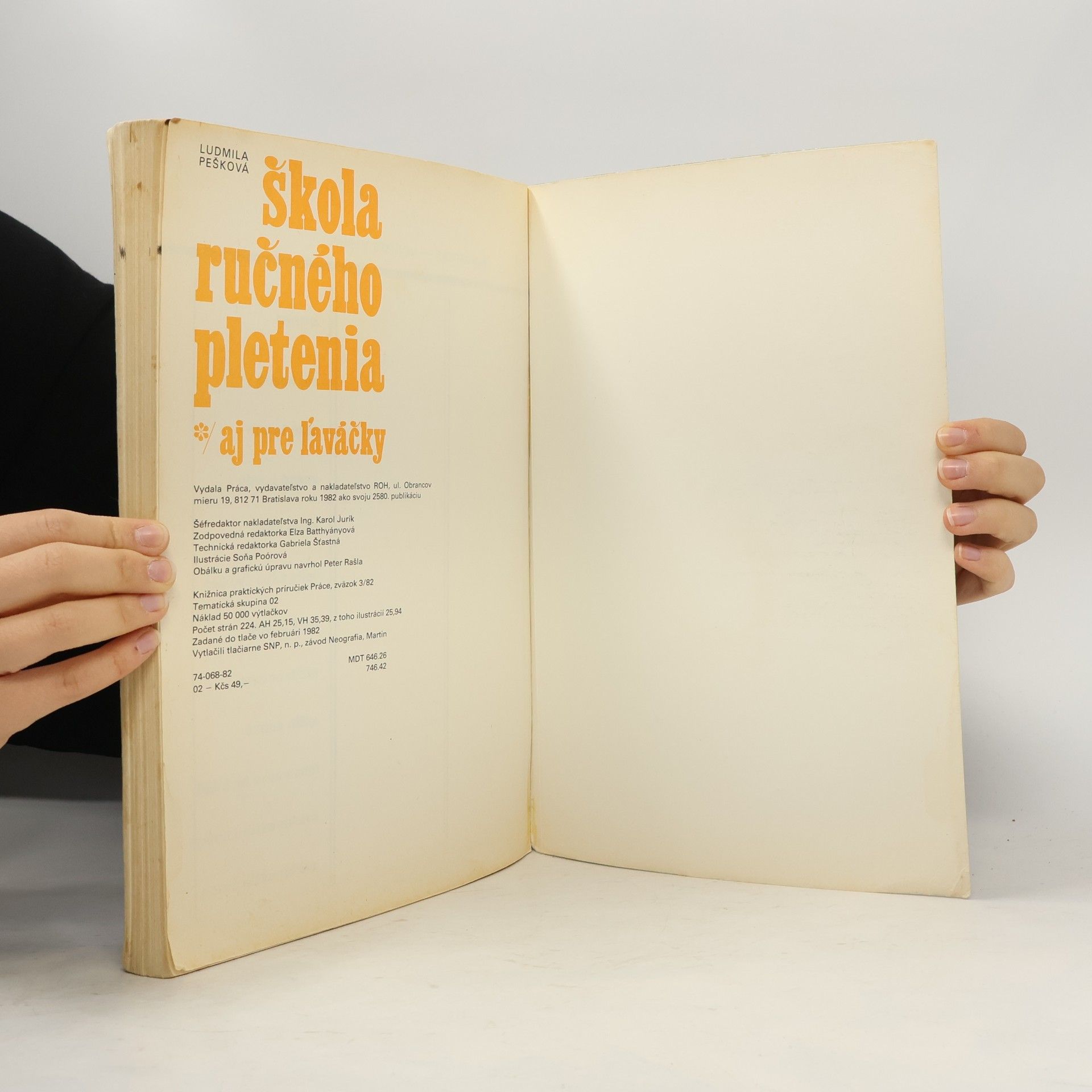 Ludmila Pešková Škola ručného pletenia. Aj pre ľaváčky