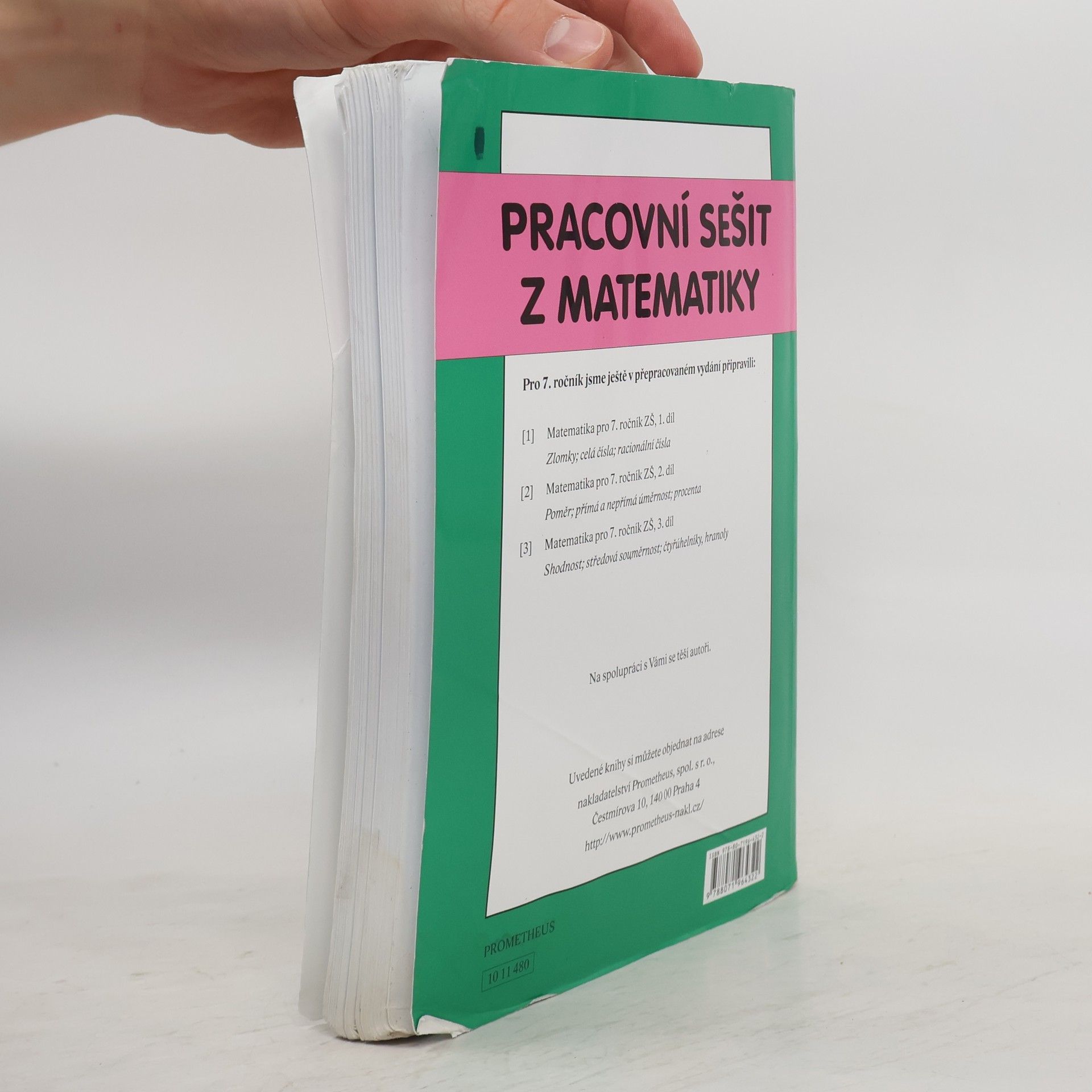 Oldřich Odvárko Pracovní sešit z matematiky: soubor úloh pro 7. ročník základní školy