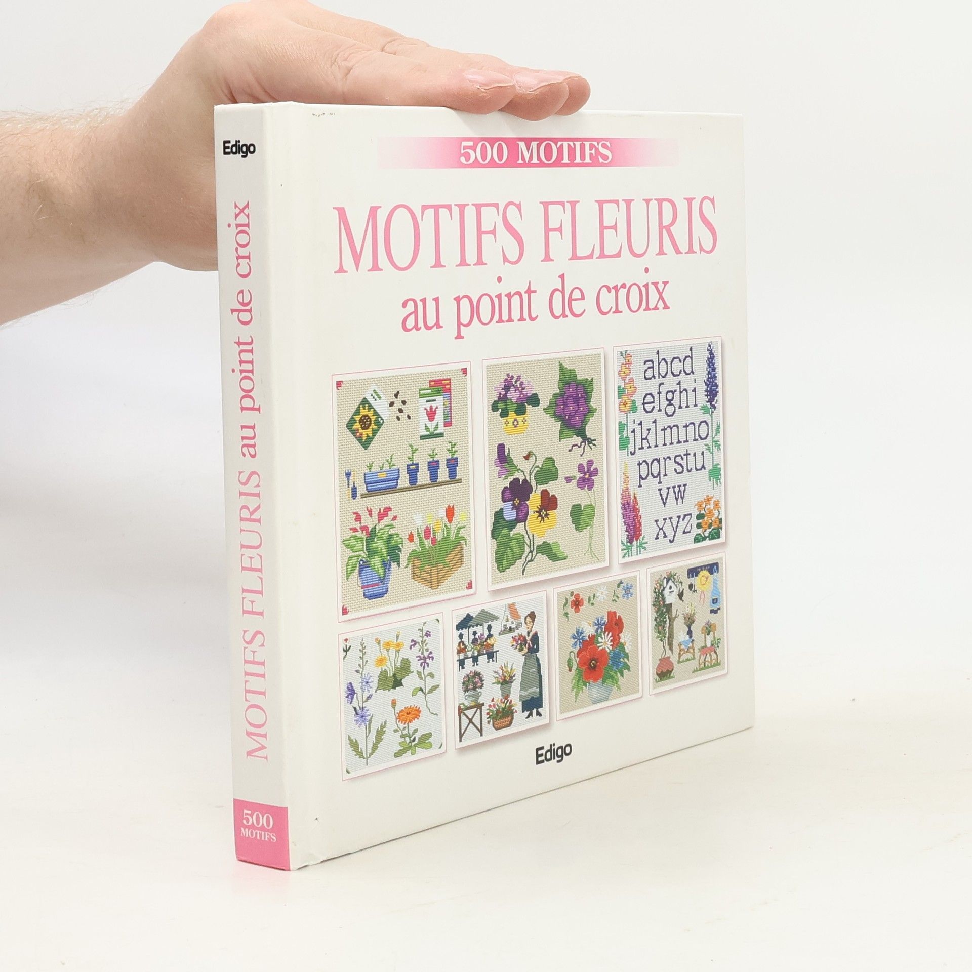 Brigitte Roquemont Motifs fleuris au point de croix