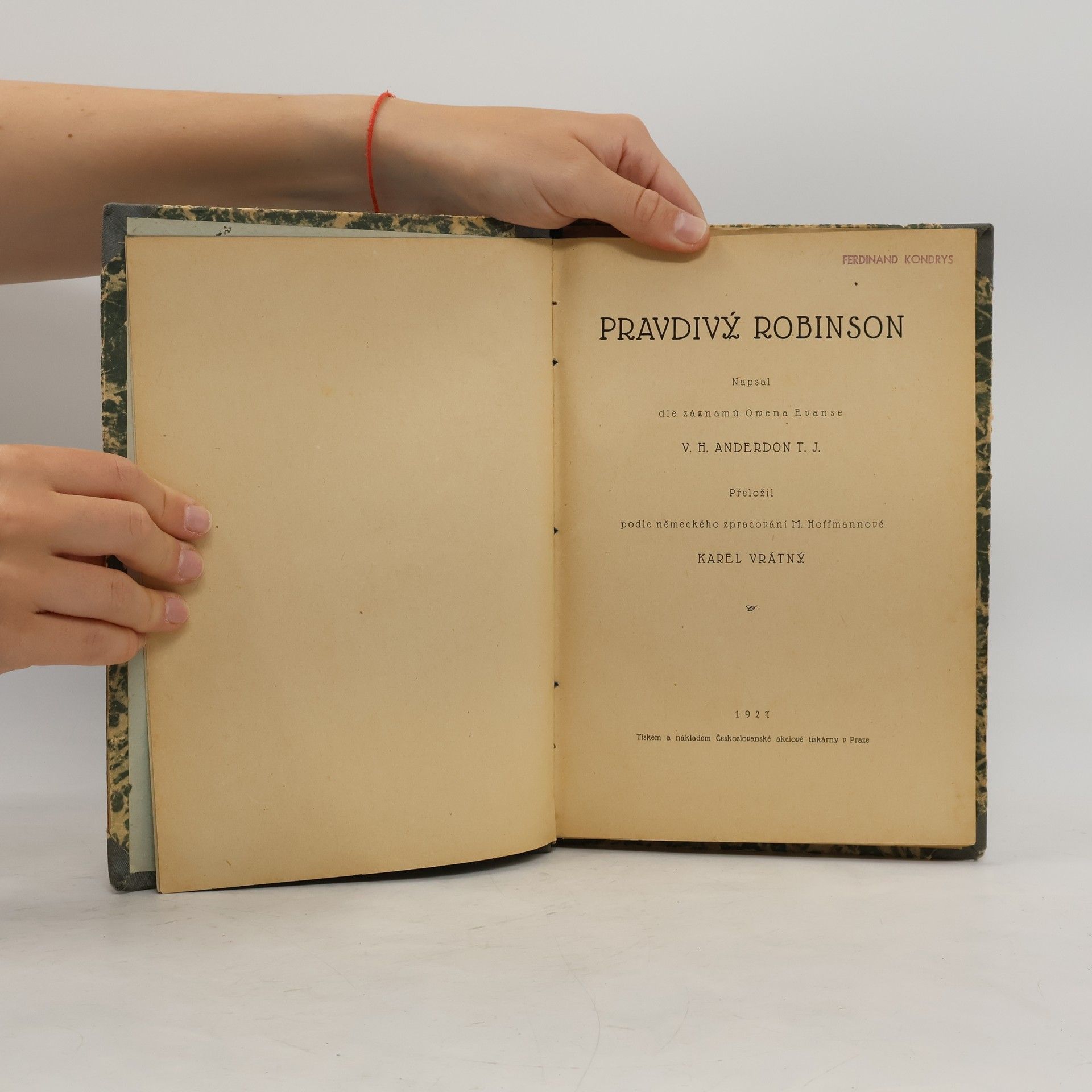 William Henry Anderdon Pravdivý Robinson