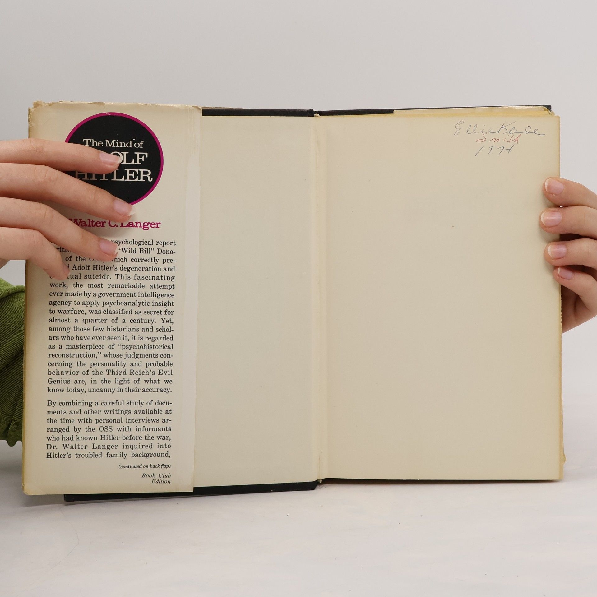 Walter Charles Langer The Mind of Adolf Hitler. The Secret Wartime Report