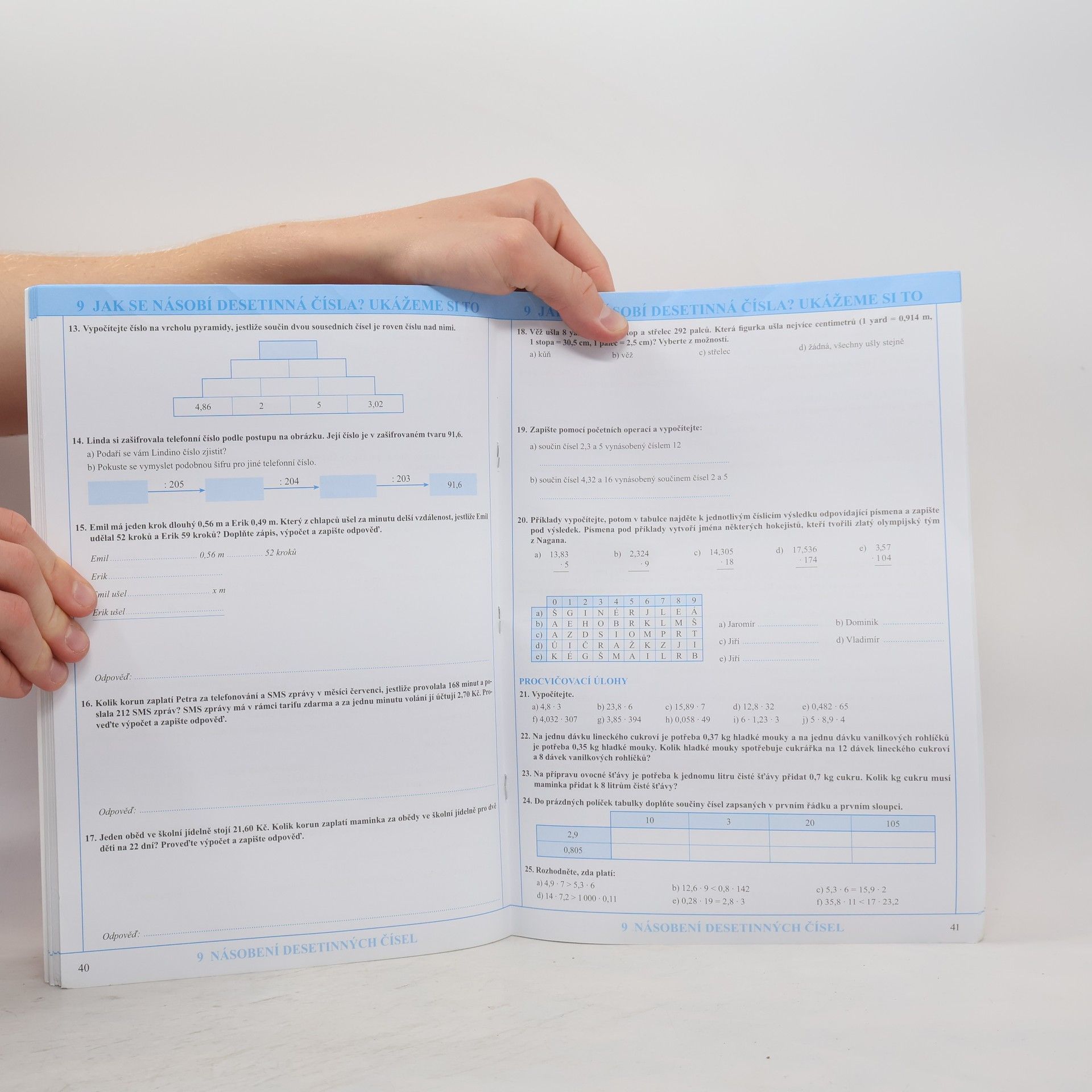 Michaela Jedličková Matematika. Desetinná čísla. Pracovní sešit