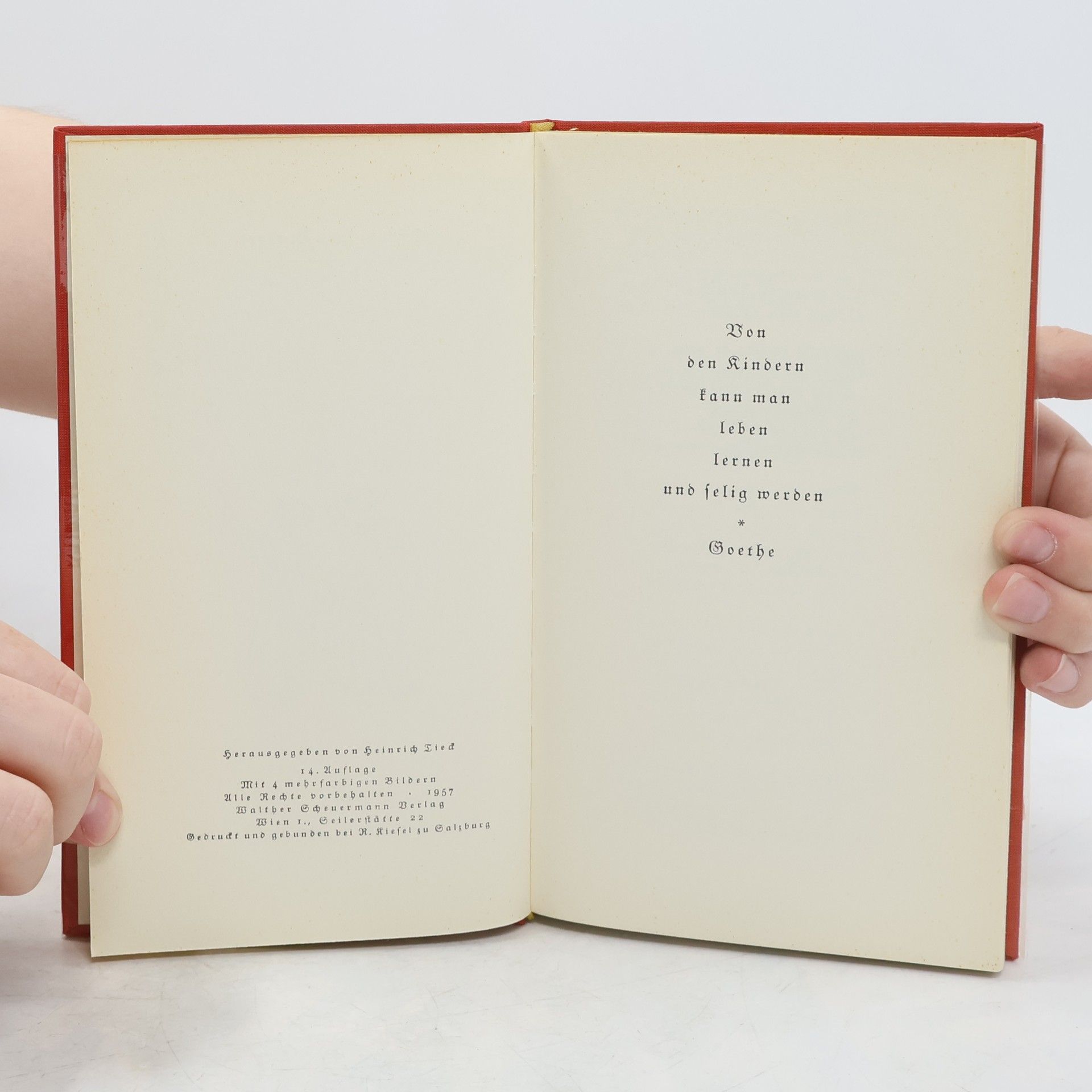 Heinrich Tieck Freude mit Kindern