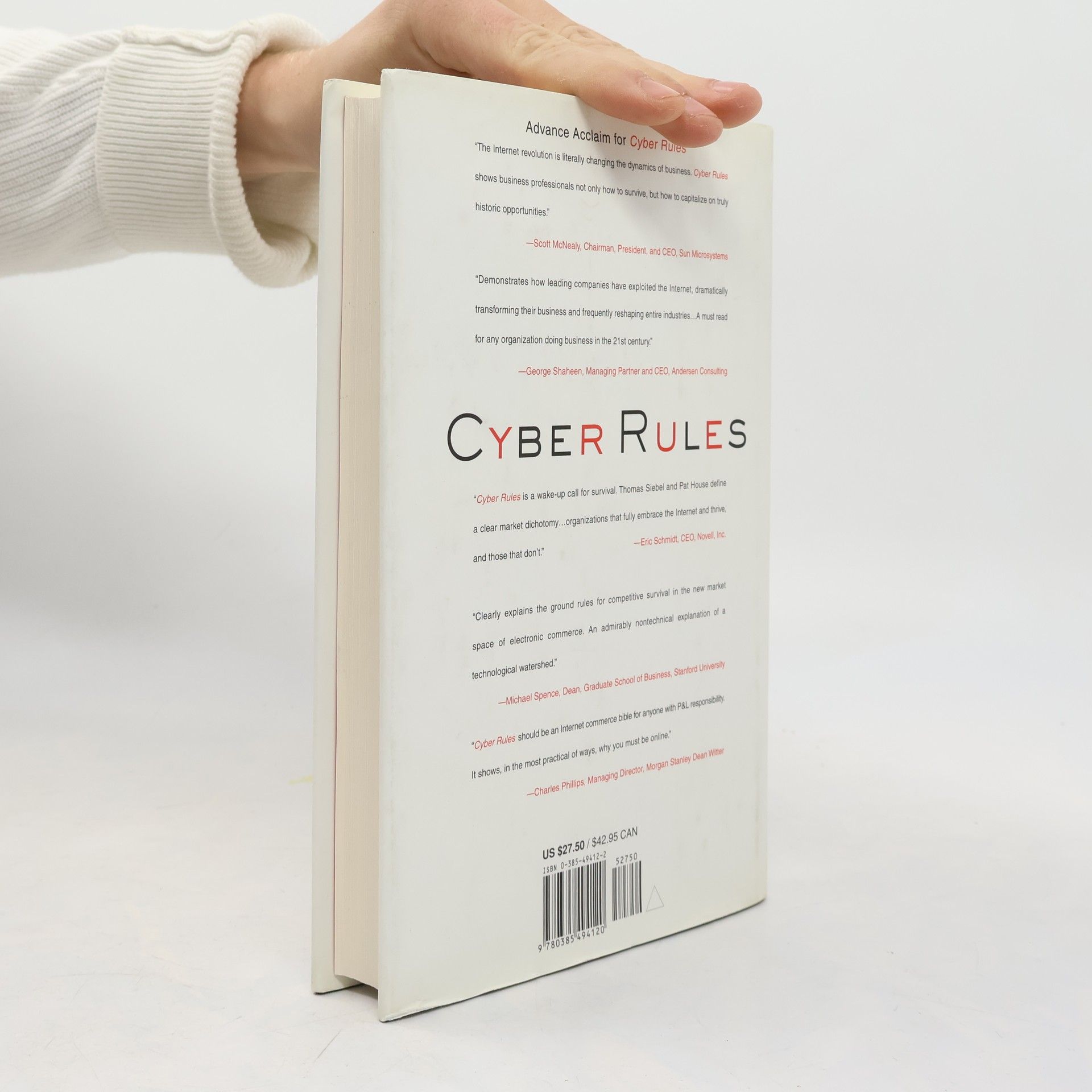 Thomas M. Siebel Cyber rules : strategies for excelling at e-business