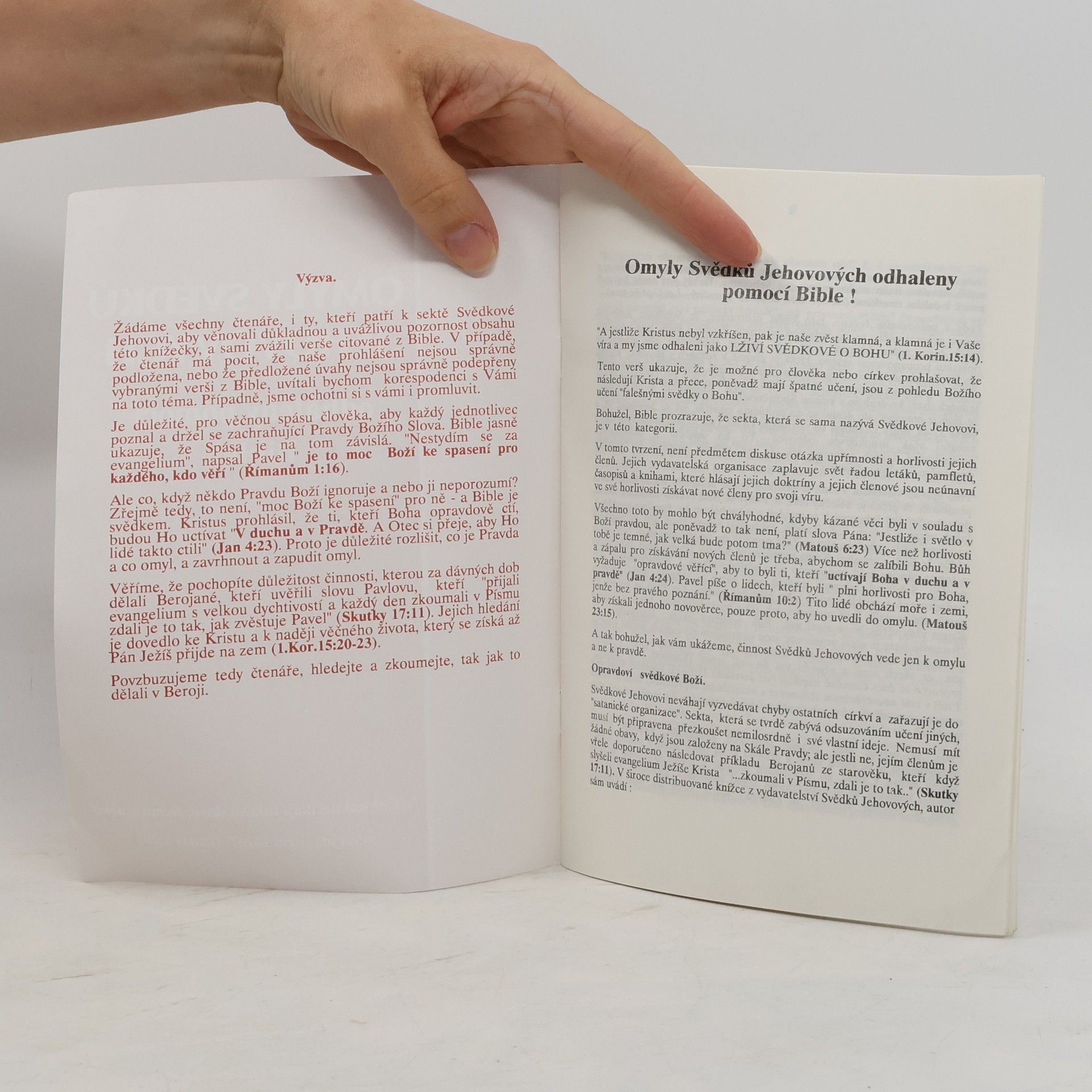 Kolektiv autorů Omyly Svědků Jehovových odhaleny pomocí Bible!